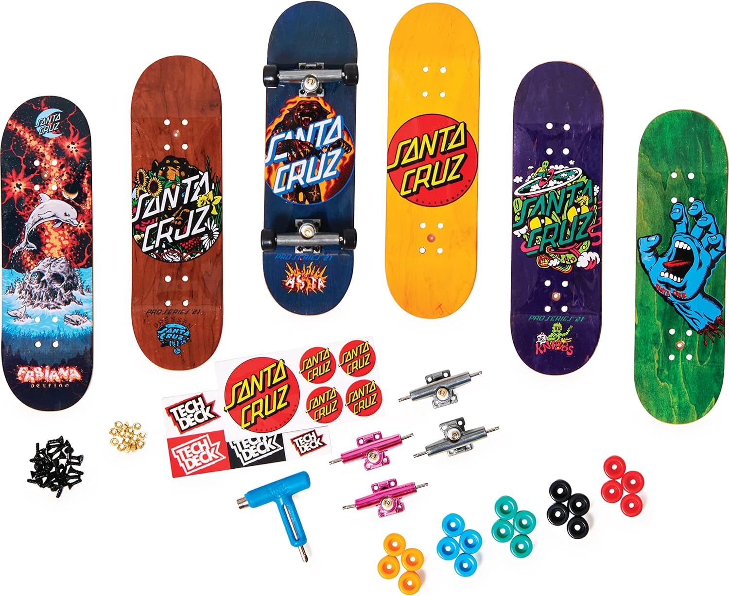Tech Deck Sk8shop Bonus Pack - Build 6 Custom Fingerboards, Ages 6+