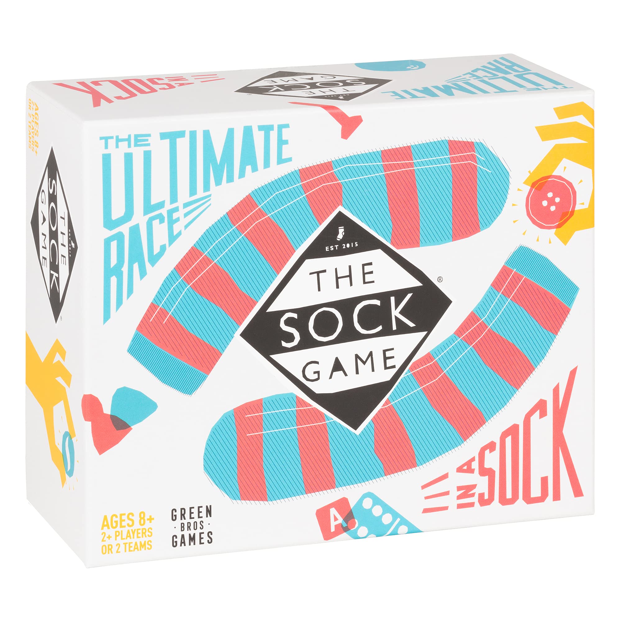 Asmodee The Sock Game - 2-10 Players | Ages 8+ | 5-30 Min Play Time | Family Board Game