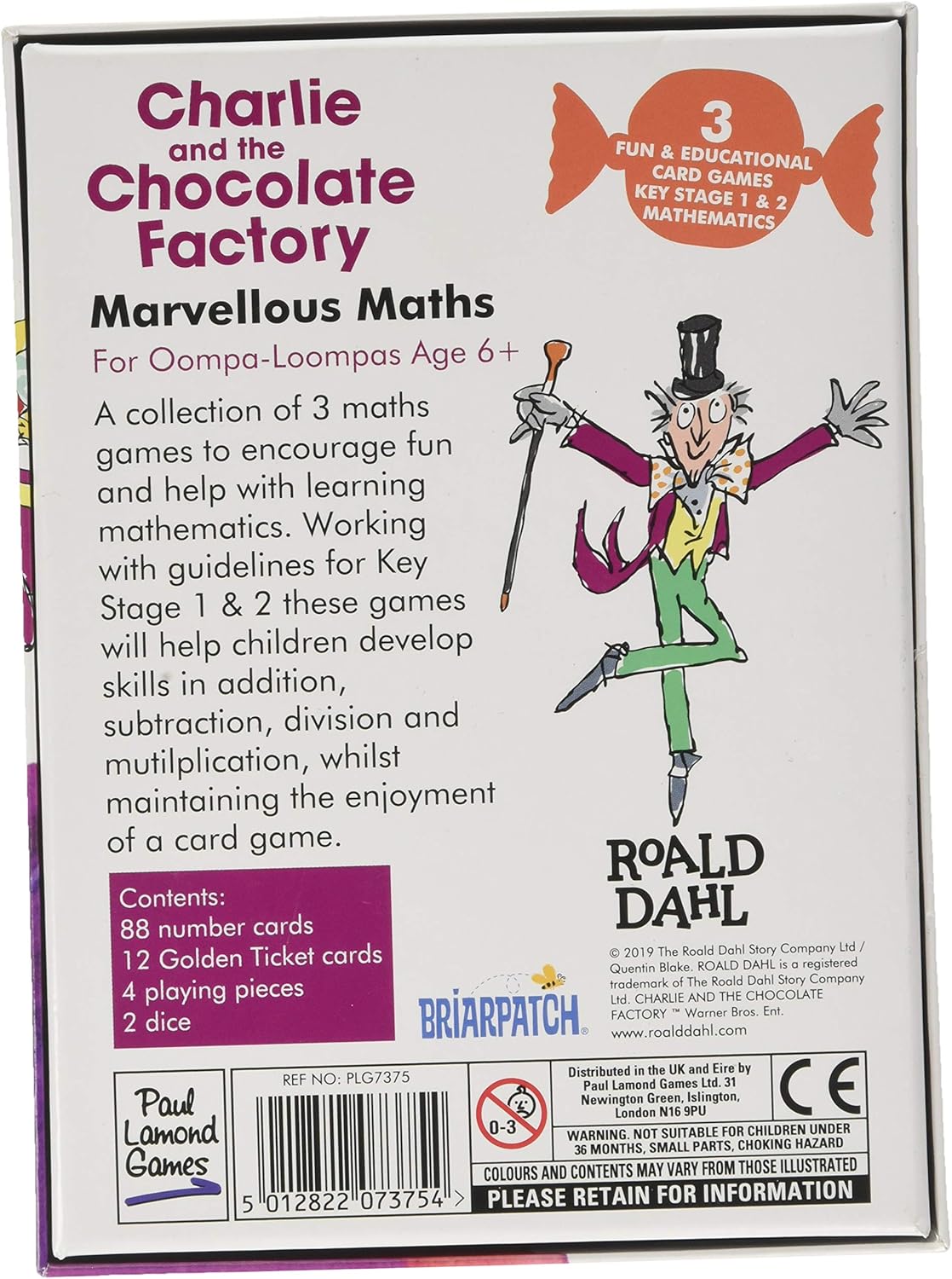 Roald Dahl Charlie and the Chocolate Factory Marvellous Maths Game - Educational Board Game for Kids 6+ 3