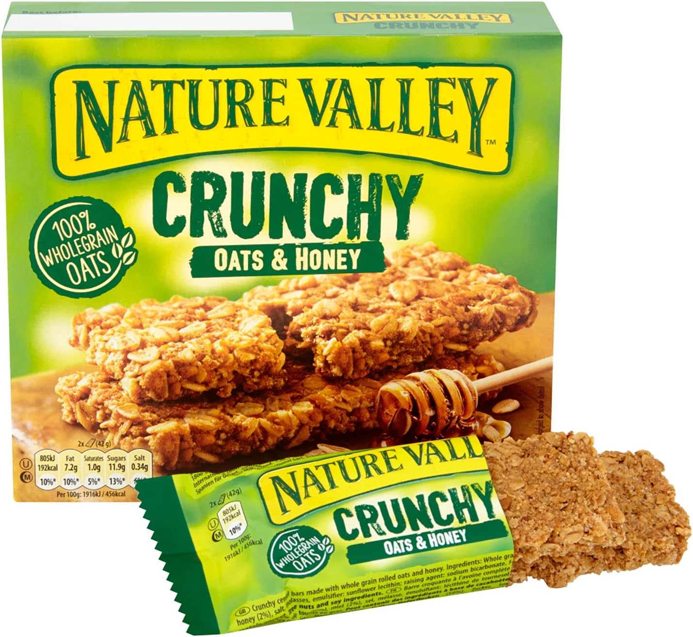 Nature Valley Crunchy Oats & Honey Cereal Bars - Pack of 5 (50 Bars Total) 9