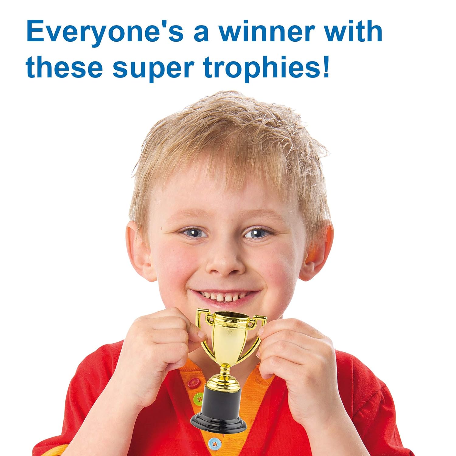 Baker Ross P670 Gold Trophies (Pack of 6) - Party Favors & Kids Rewards for Ages 3+ 5