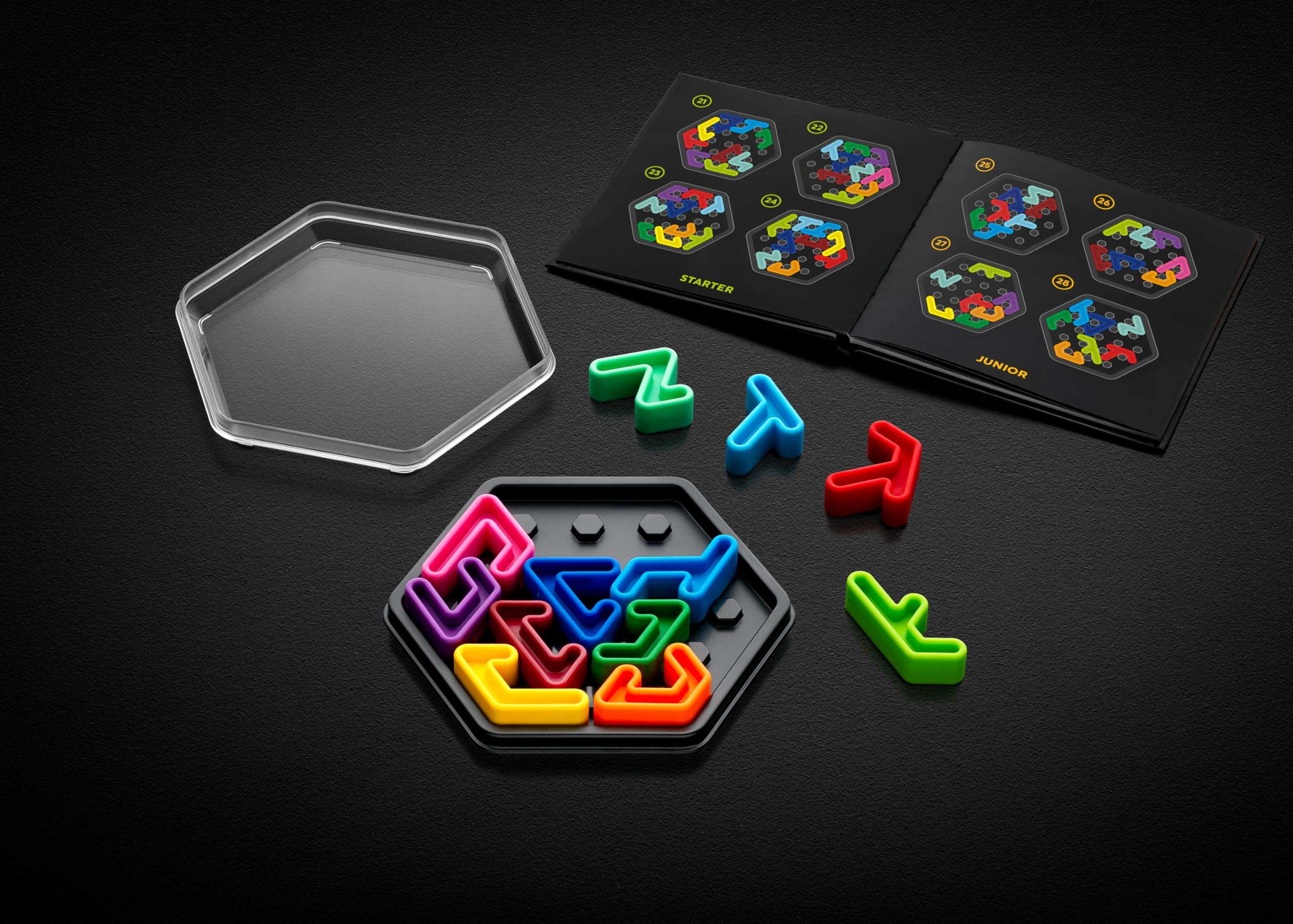 SmartGames IQ Deluxe Hexagon - Brain Teaser Puzzle Game with 120 Challenges 9