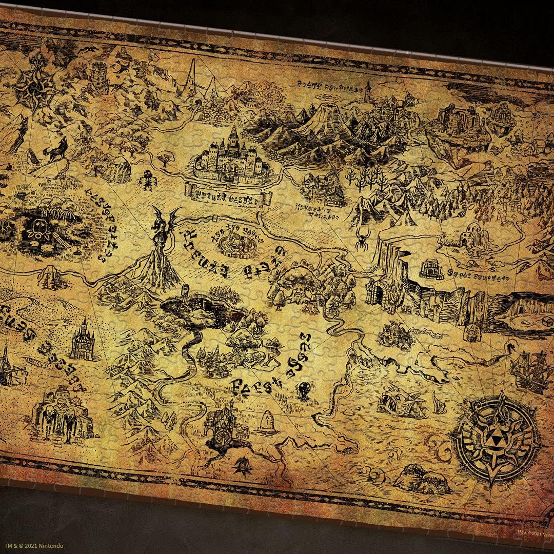 USAopoly Zelda Hyrule Map Puzzle - 1000 Pieces, Ages 8+ 3
