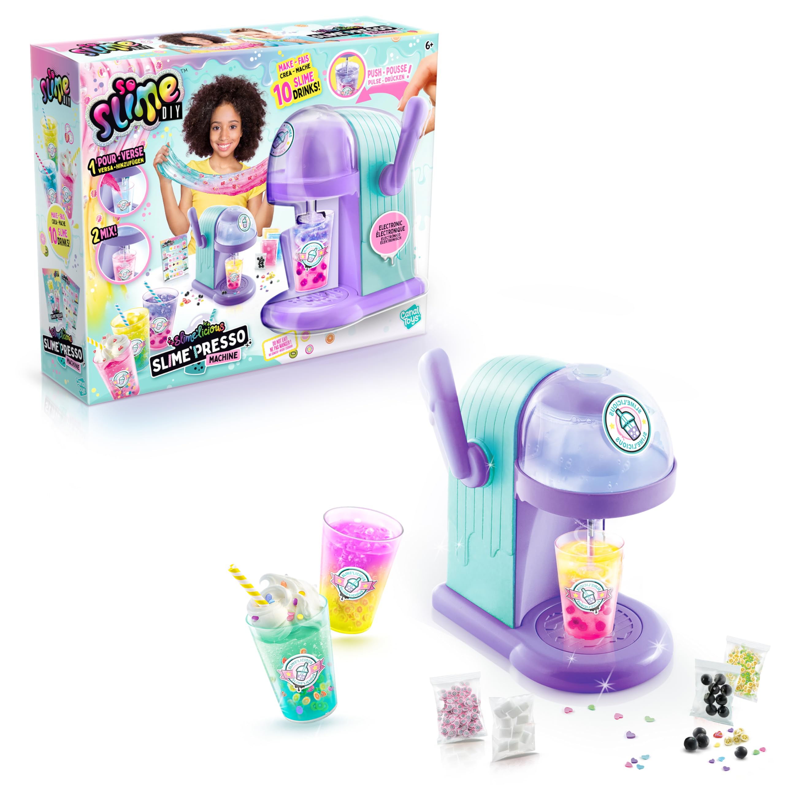 So Slime DIY Slime Mix’in Machine - Make Colorful Slime Drinks for Kids Ages 6+