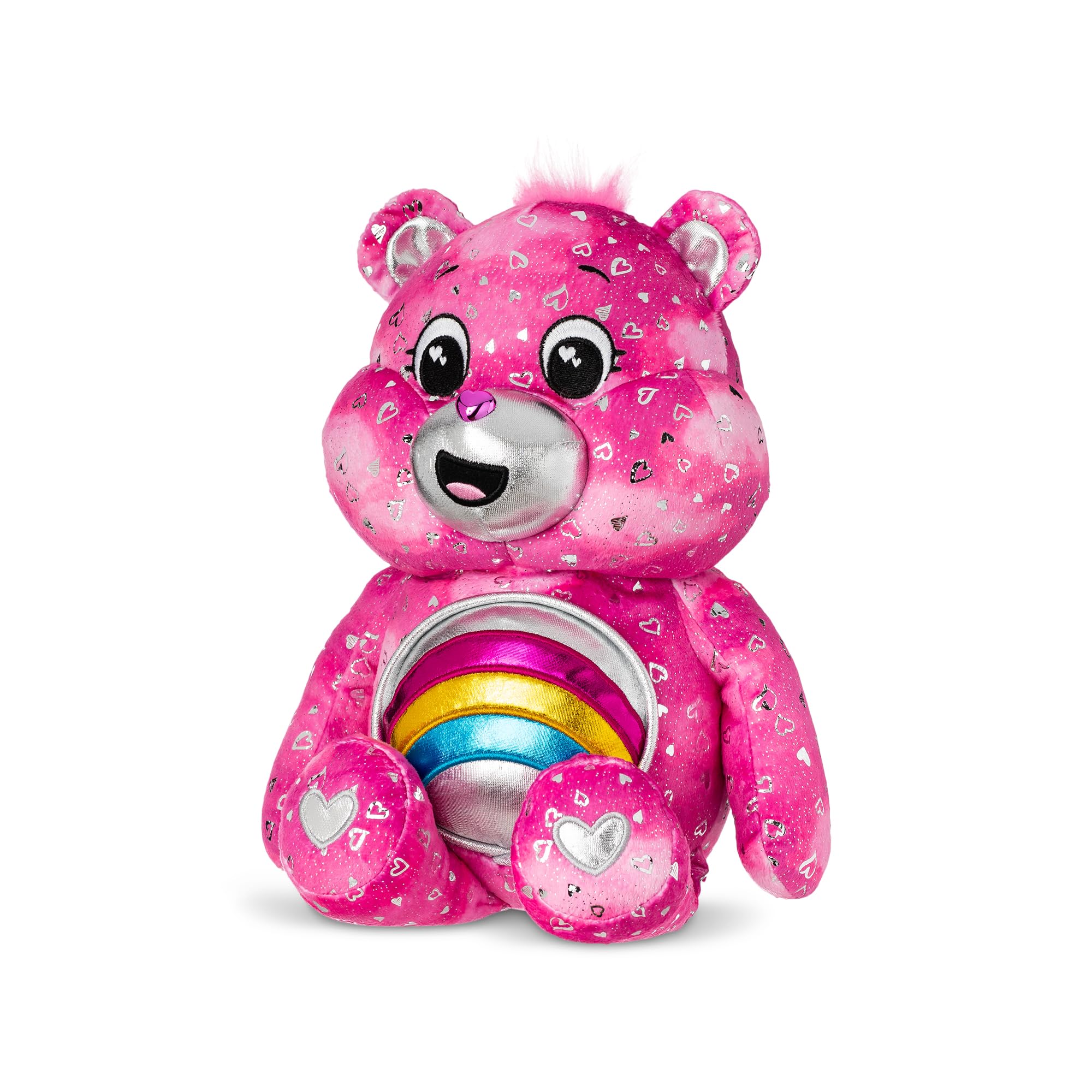 Care Bears Cheer Bear Collector Edition Plush - Light-Up Belly Badge, 35cm 3