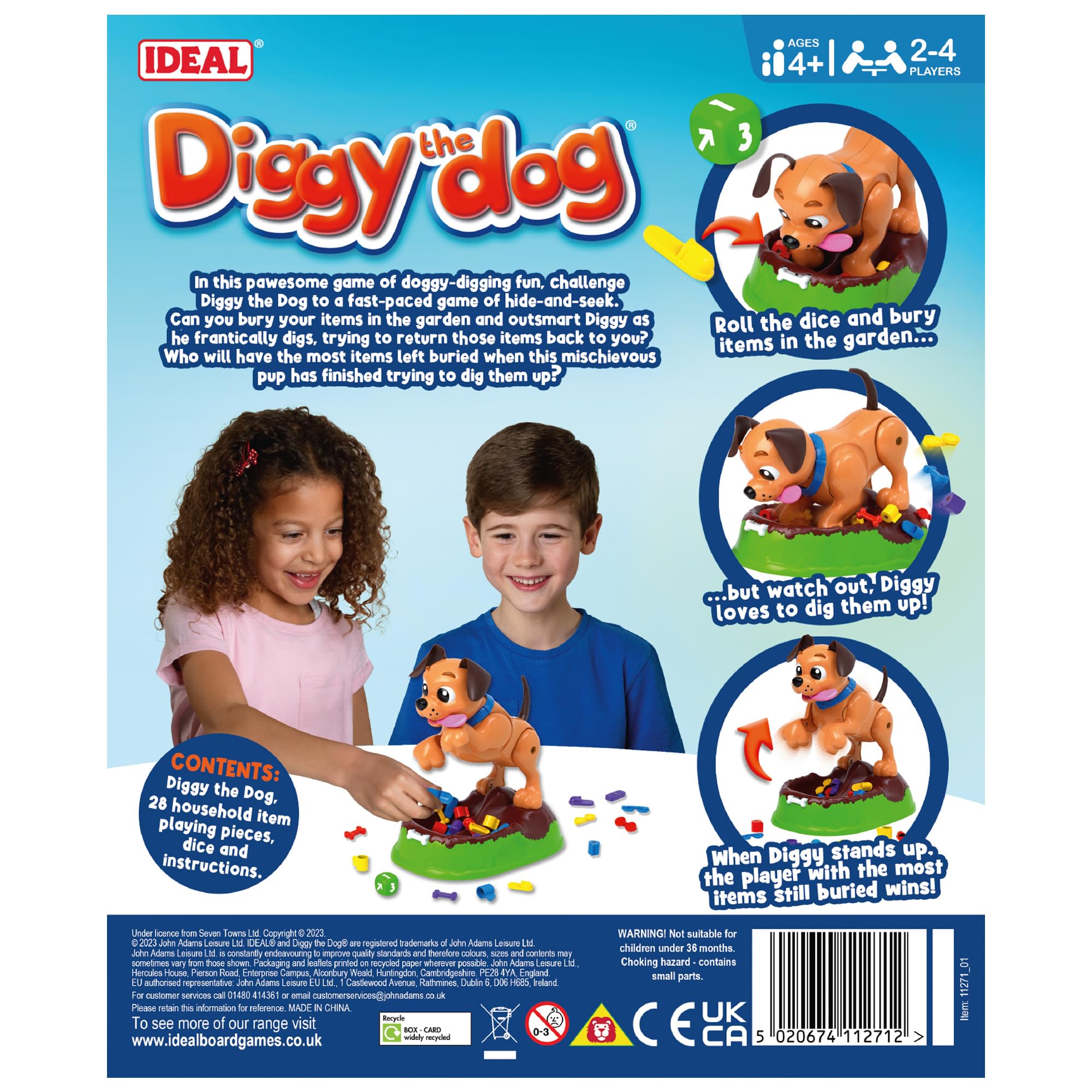 Ideal Diggy The Dog: Hide and Seek Family Board Game 7