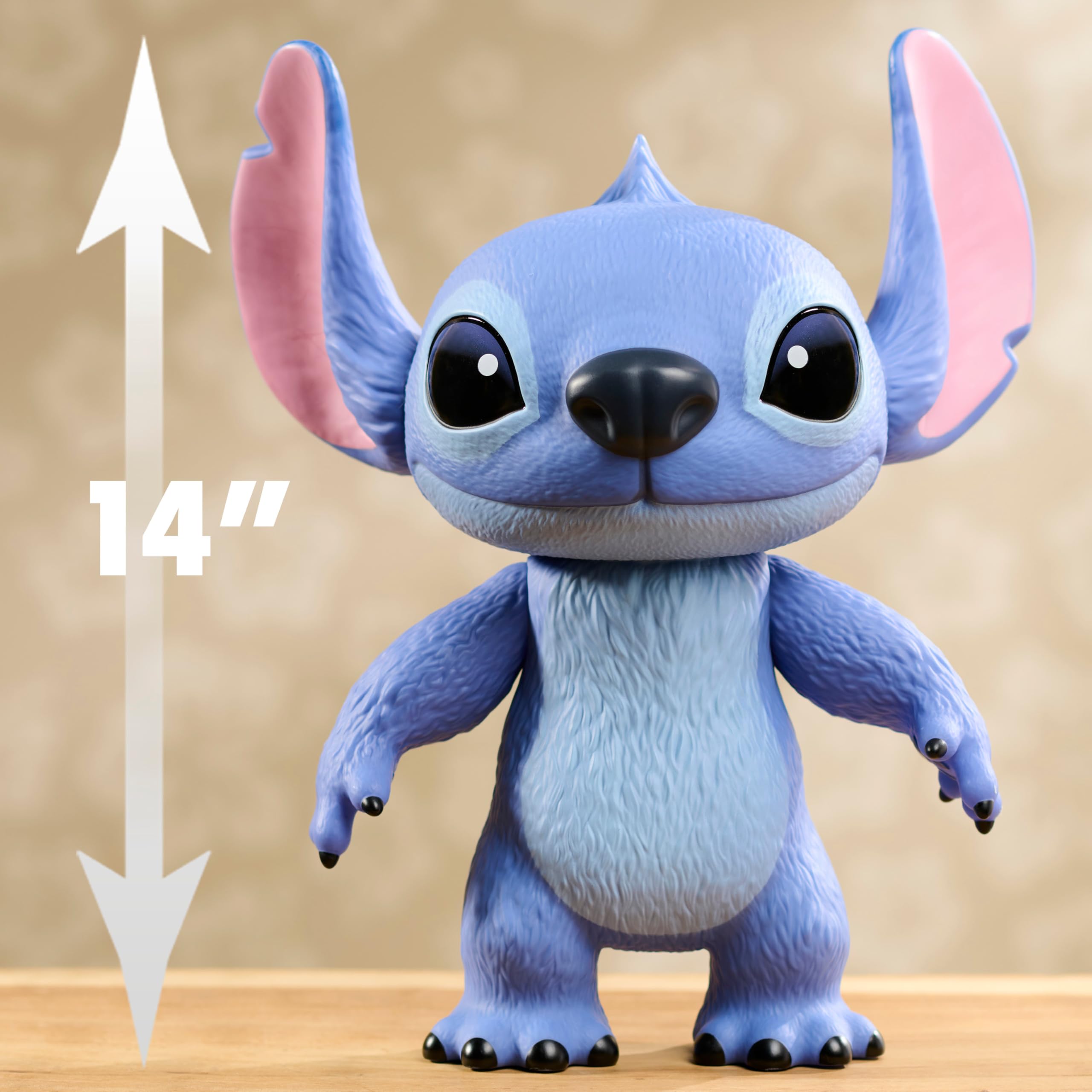 Disney Stitch Live-Action 35.6 cm Vinyl Action Figure - Poseable Stitch Toy for Kids 4