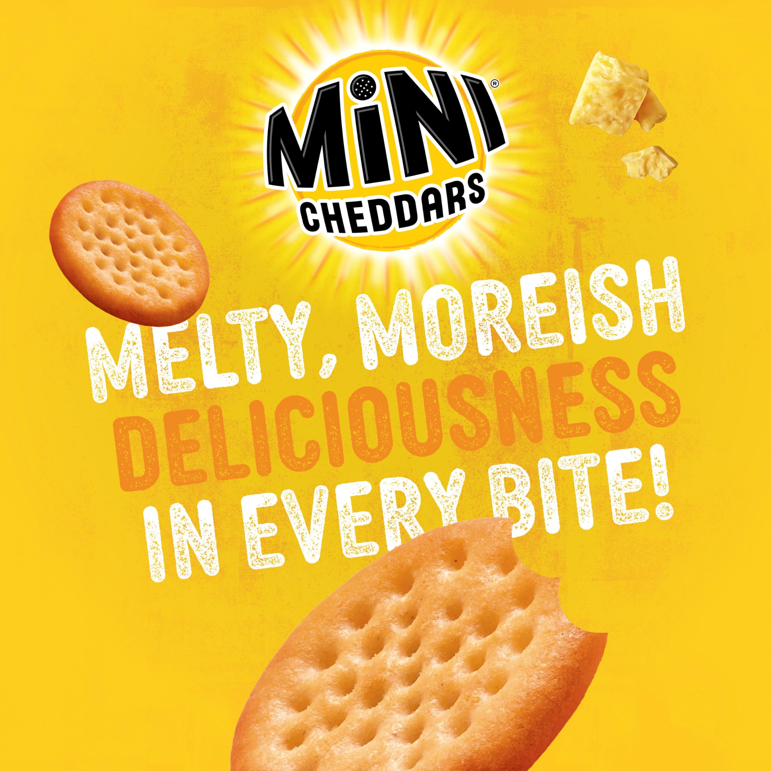 JACOB'S Mini Cheddars Original Snacks Grab Bag, 45g Pack of 1 5