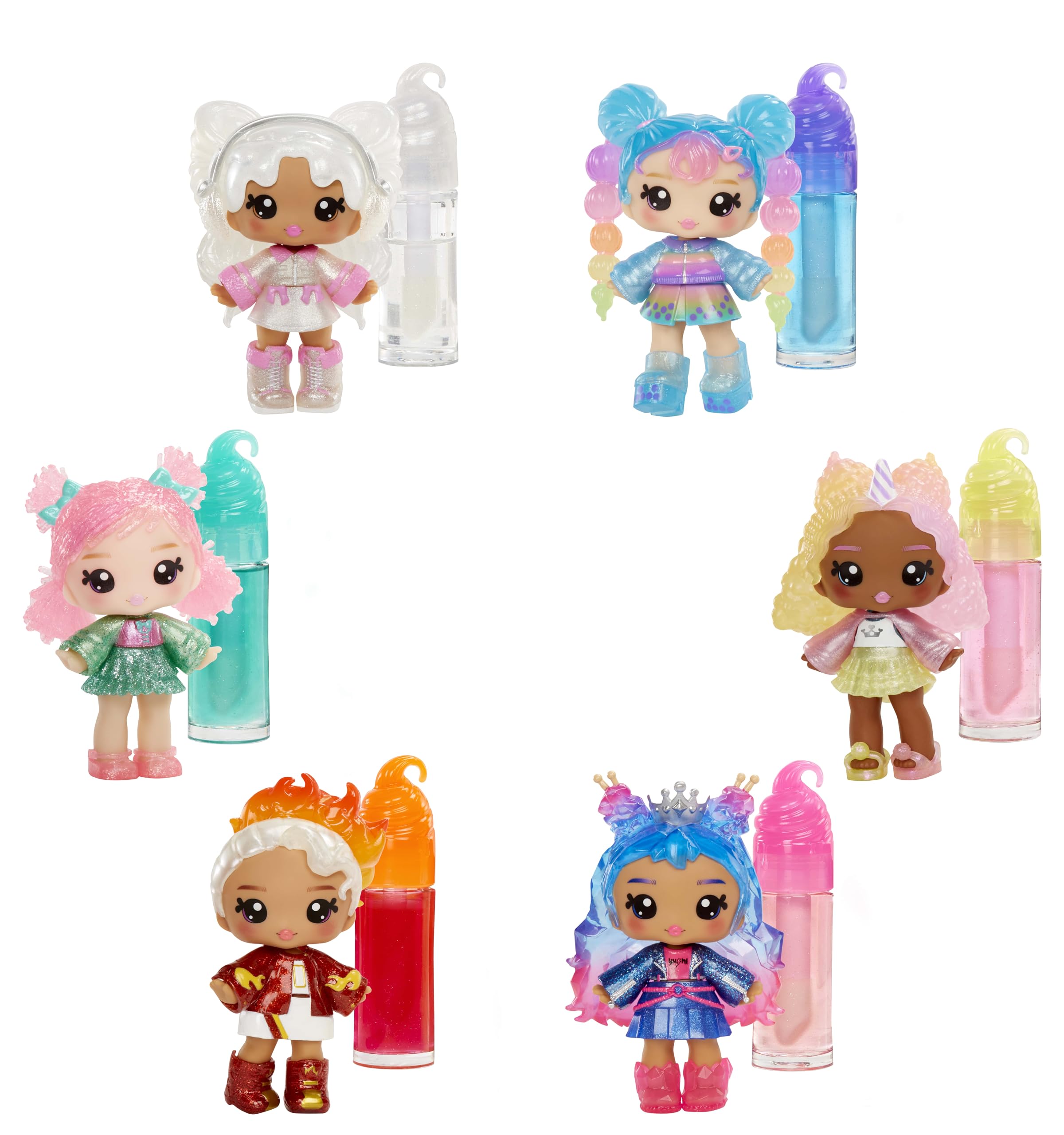 Yummiland Lip Gloss Doll - Roxie Crystal Candy - DIY Scented Lip Gloss Playset for Ages 3+ 5