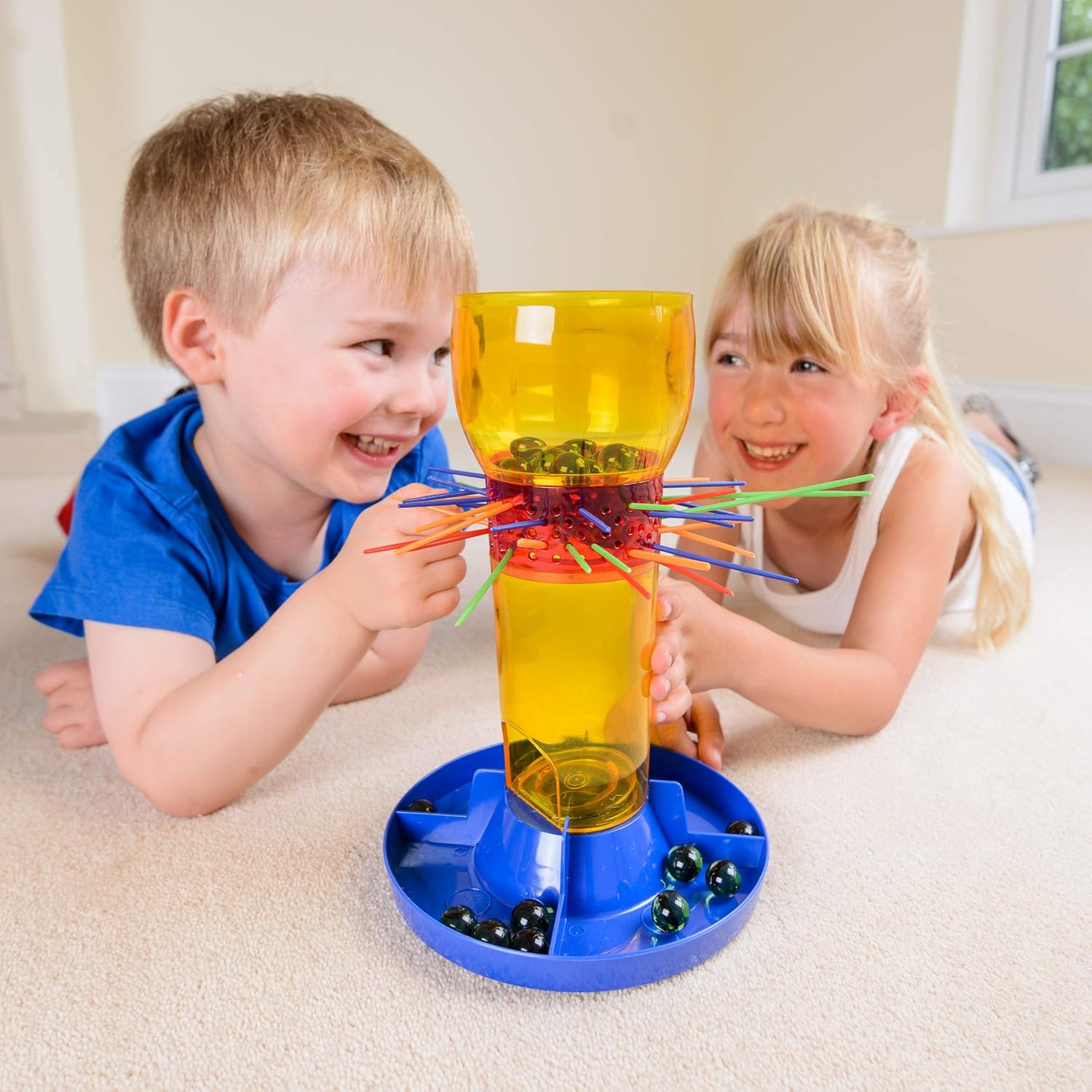 Toyrific Marble Mayhem Classic Family Board Game for 2-4 Players with 30 Marbles 4