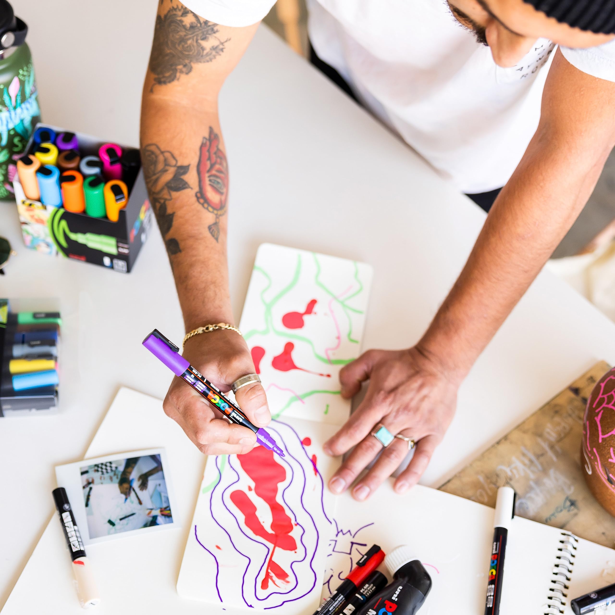 Uni-Ball Posca PC-1MR Ultra Fine Bullet Tip Marker - White 6