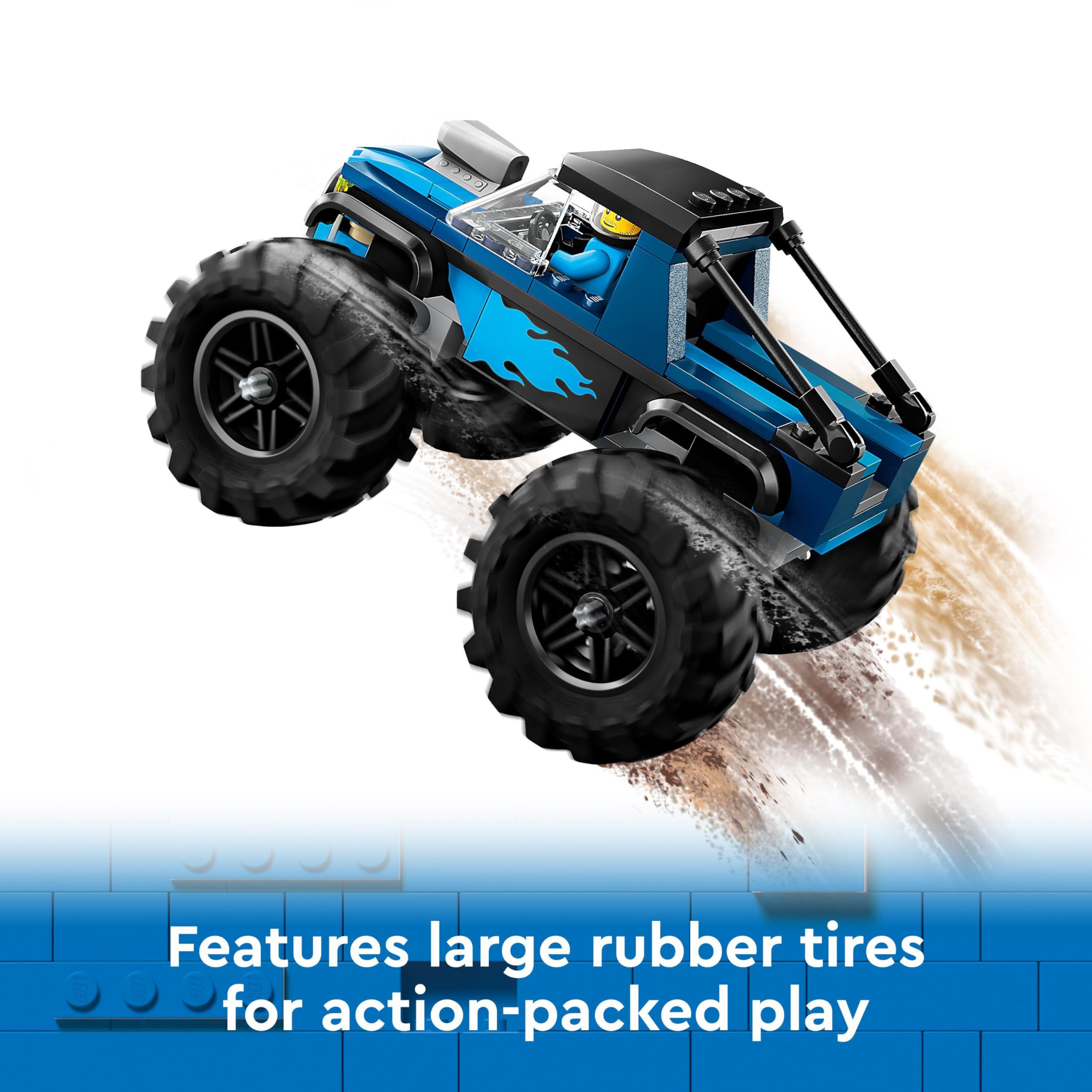 LEGO City Blue Monster Truck 60402 - Building Set with Driver Minifigure for Ages 5+ 5