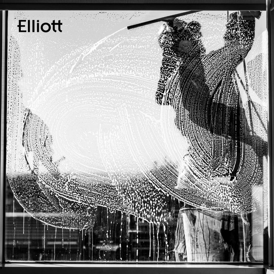 Elliott - 2-Piece Large Extra Tough Rubber Gloves, Black 7