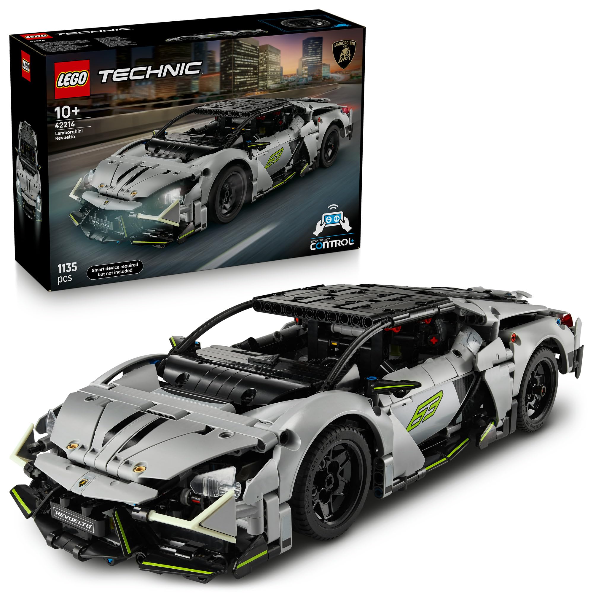 LEGO Technic Lamborghini Revuelto Super Sports Car Toy - Remote Controlled, 1135 Pieces