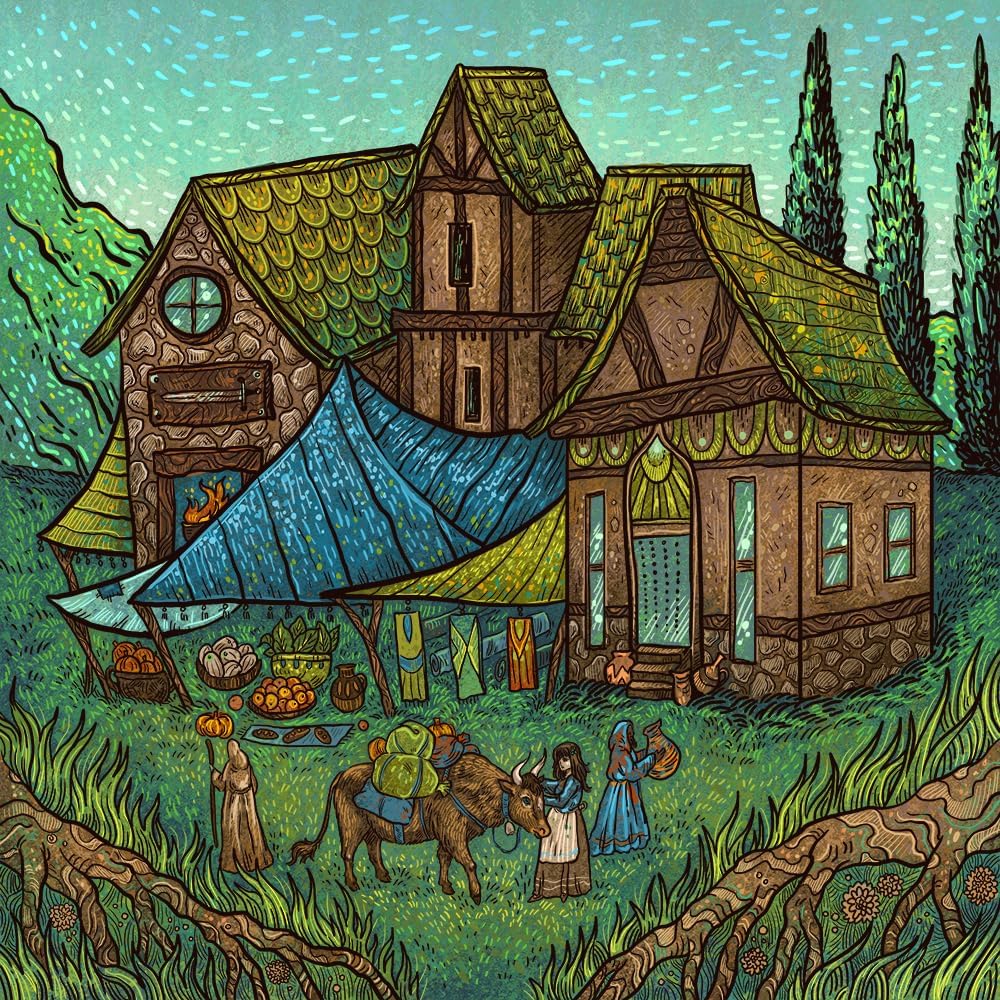 Green Meadow Games Dawn – Strategie-Kartenspiel für 3–5 Spieler mit versteckten Rollen und Plättchenplatzierung 6