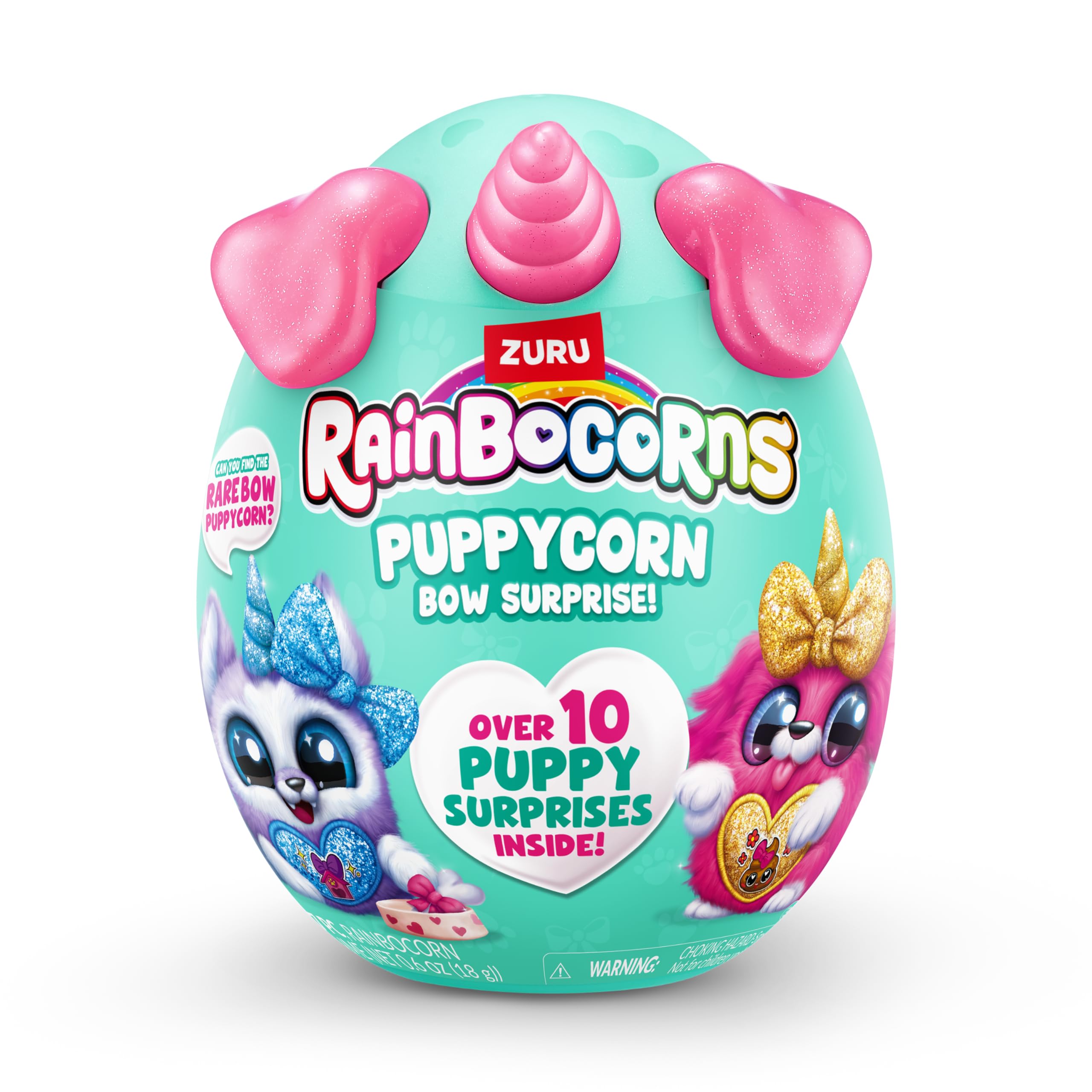 Rainbocorns Puppycorn Bow Surprise - Series 3, Rufus the Husky Plush Toy for Kids 6