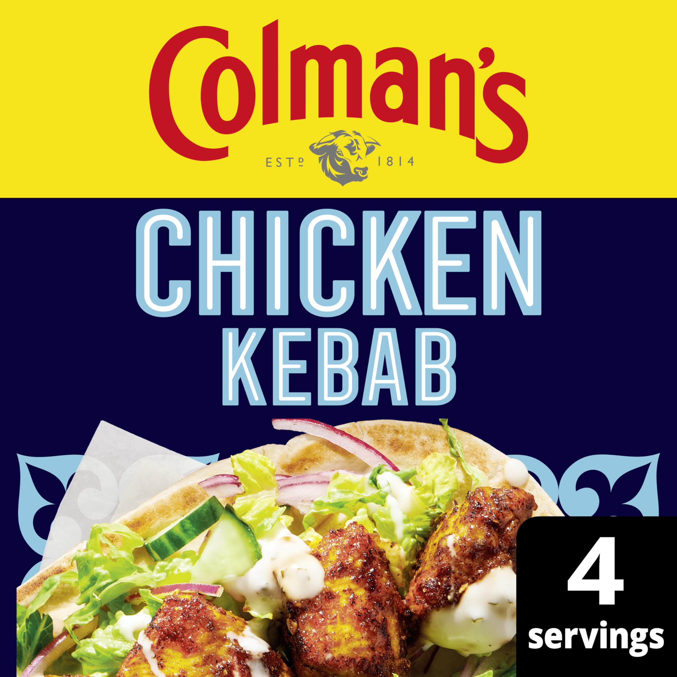 Colman's Weekend Wonders Chicken Kebab Meal Maker Recipe Mix Spice Seasoning, 30g