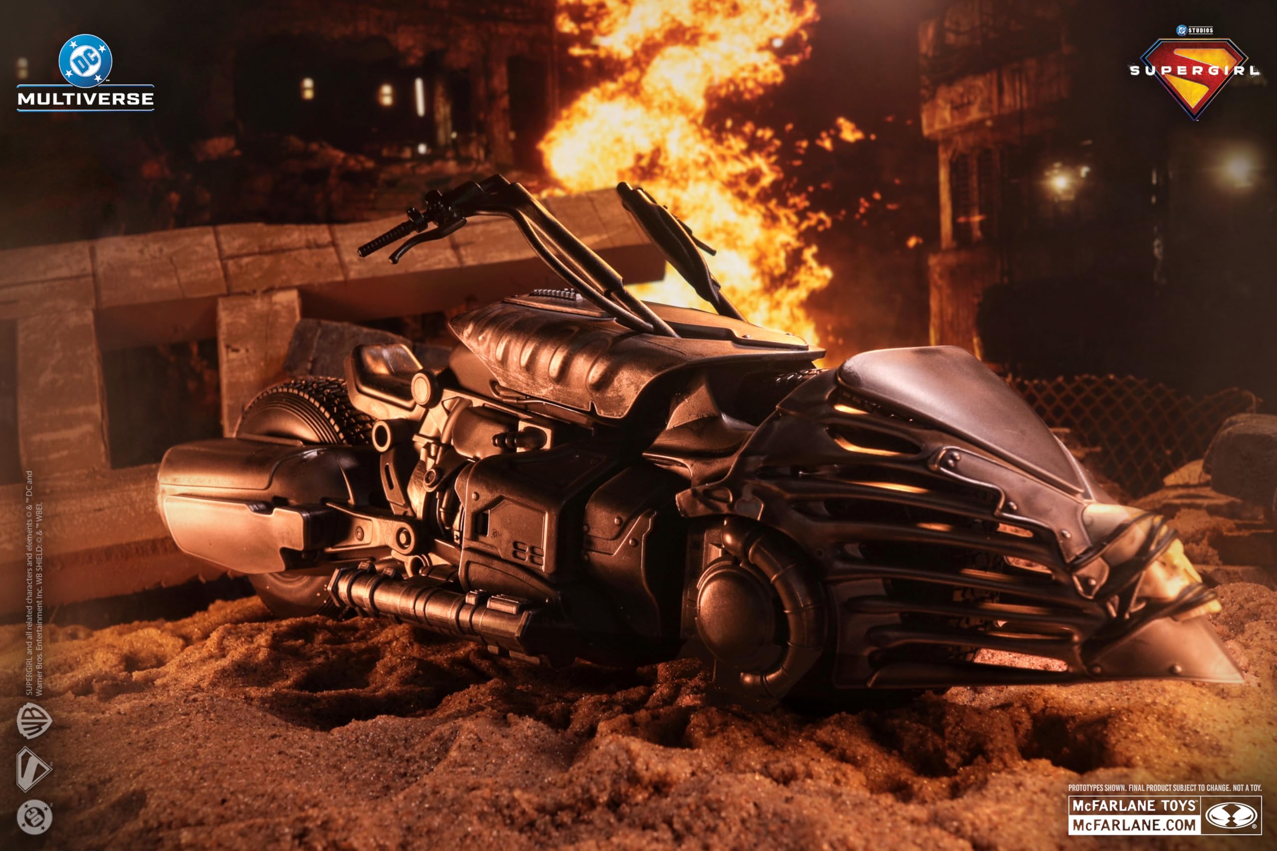McFarlane DC Multiverse Lobo's Spacehog Vehicle - 13" Long | Fits 7" Figures | Supergirl Movie