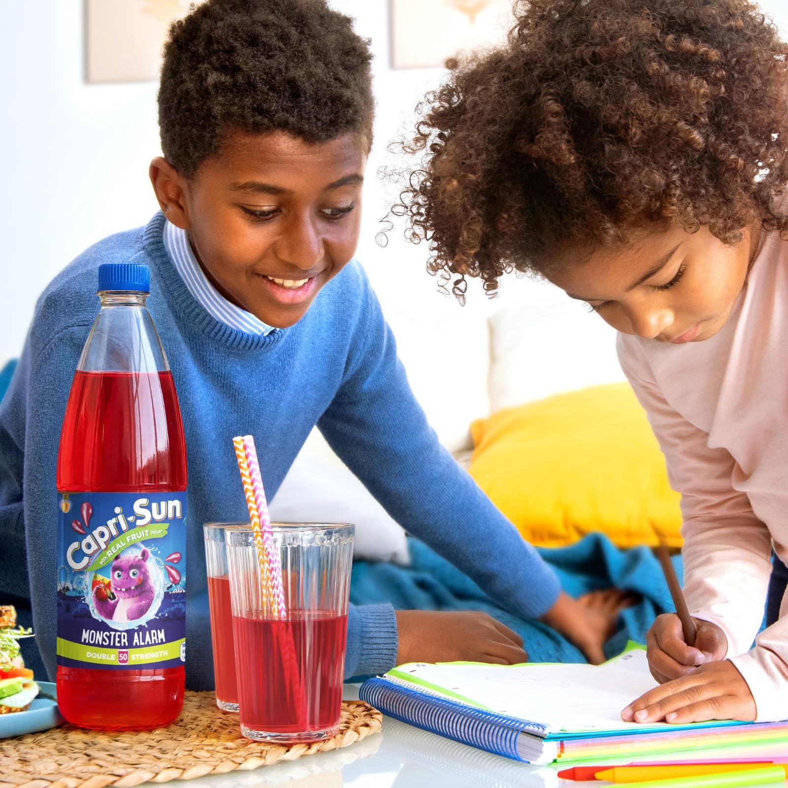 Capri-Sun Monster Alarm Squash (1 Litre) - No Added Sugar, Double Strength 10