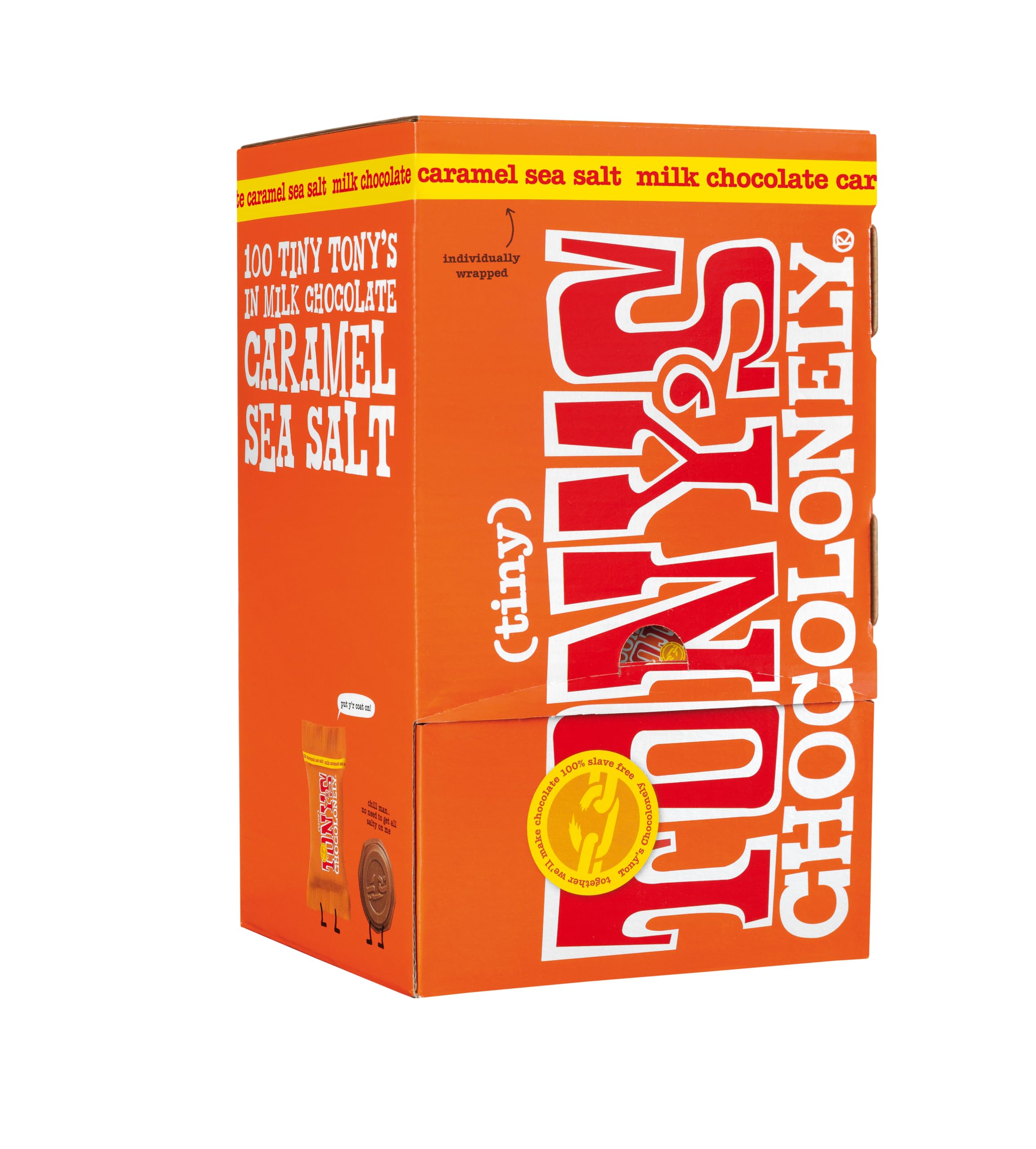 Tony's Chocolonely Tiny Tony's Milk Caramel Sea Salt Gift Box - 900g Mini 4