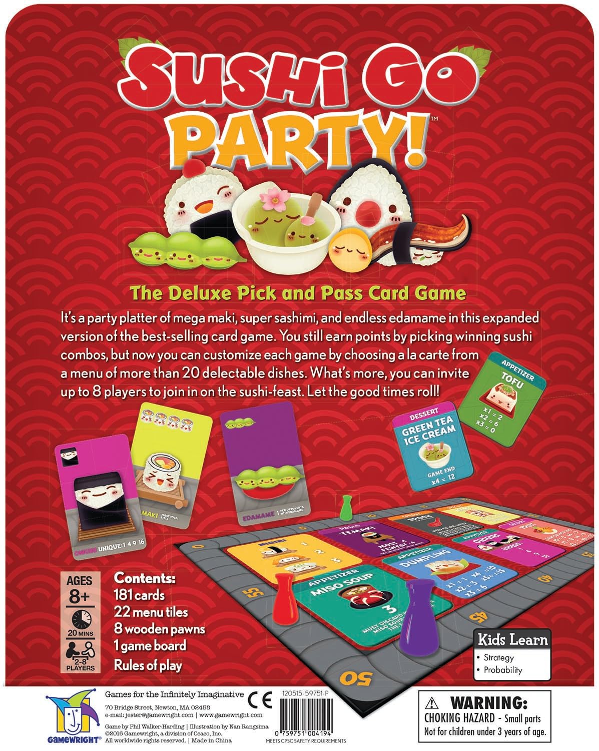 Gamewright Sushi Go Party Game Card Game 5