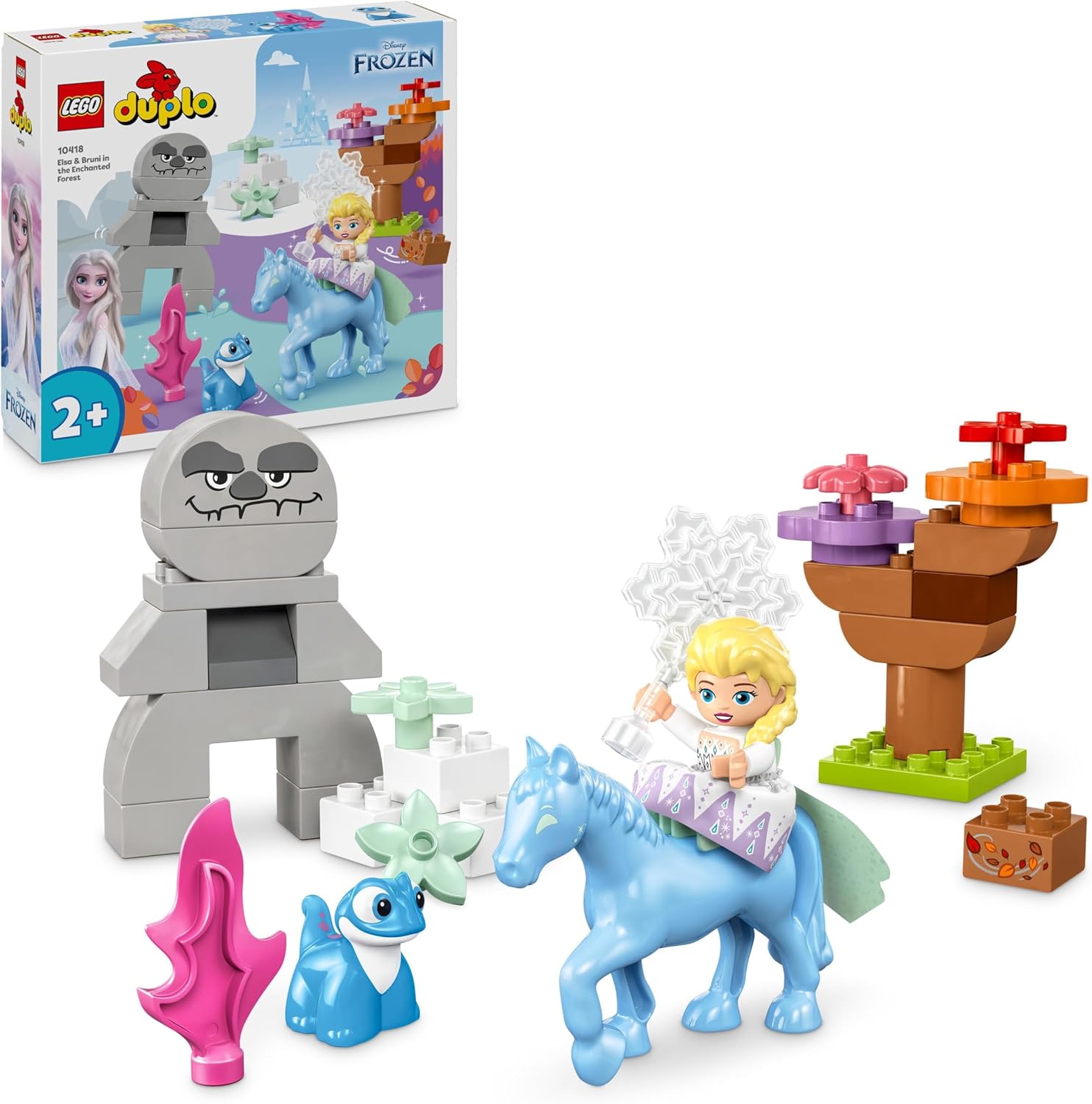 LEGO DUPLO Disney Elsa & Bruni in the Enchanted Forest - Building Set for Toddlers 2+