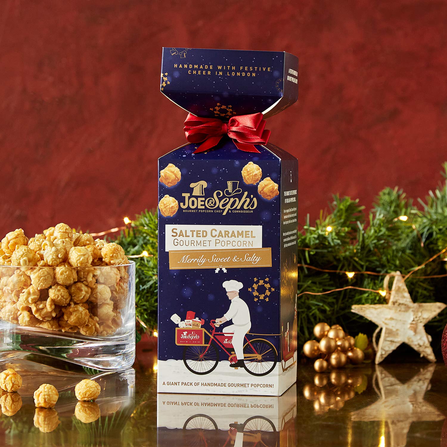 Joe & Seph's Salted Caramel Popcorn Gift Box Cracker - 85g Handmade Gourmet Snack 6