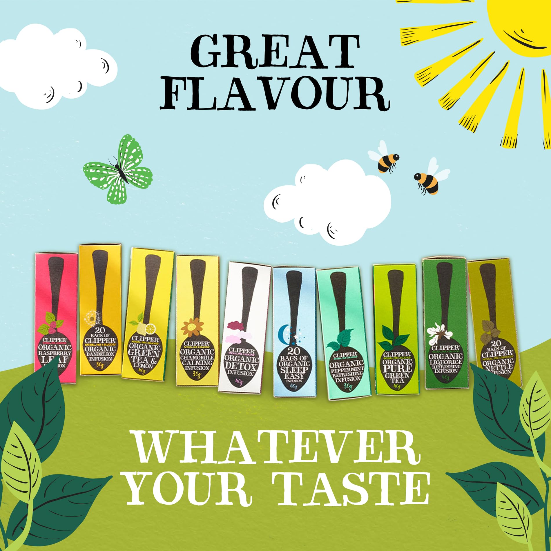 Clipper Organic Pure Green Tea Bags - Box of 40 Fairtrade & Biodegradable Tea Bags 14