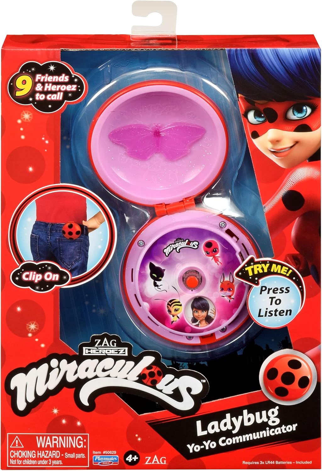 Bandai Miraculous Ladybug Yoyo Communicator - Interactive Role Play Toy with Authentic Voices 5