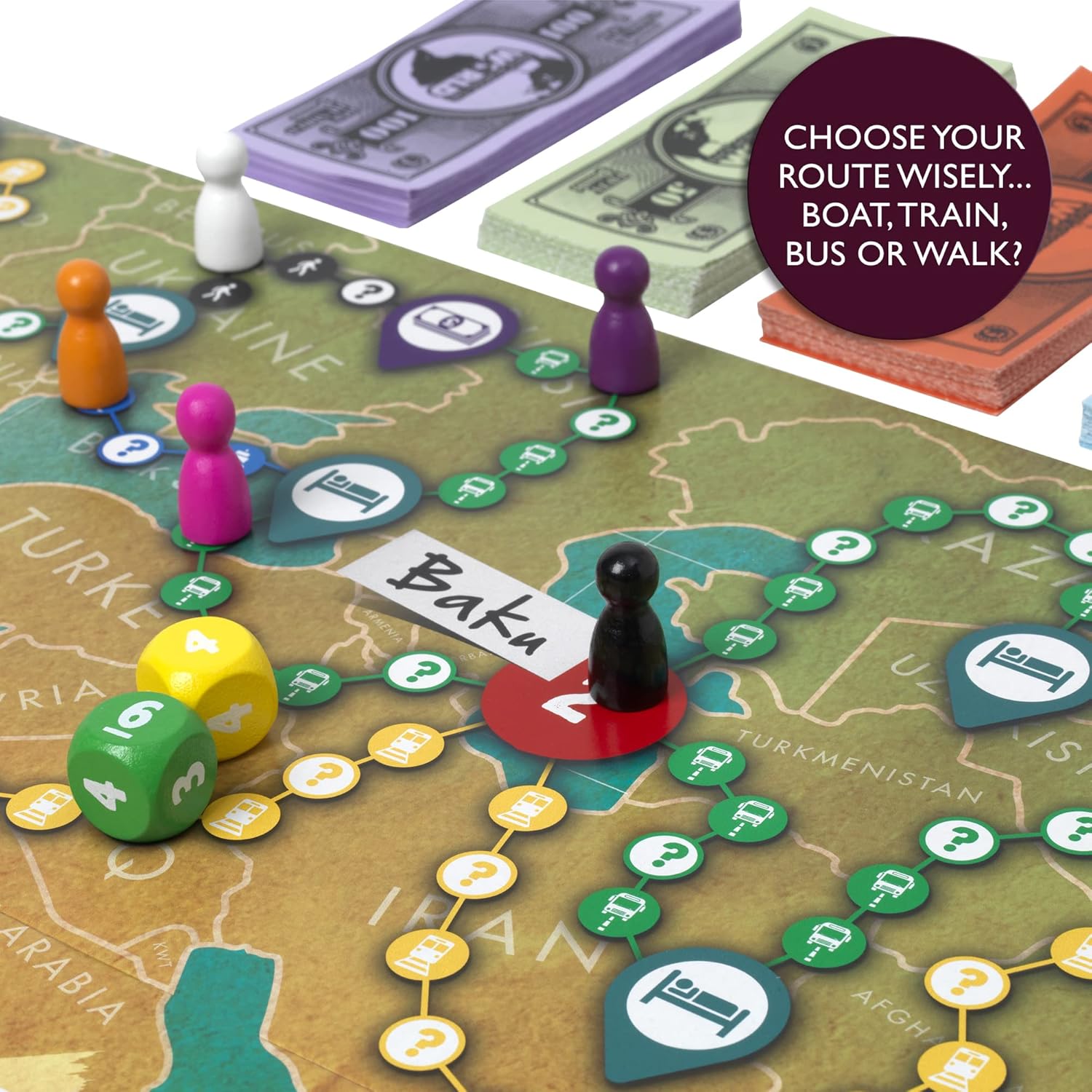 IDEAL Race Across the World: The Globe-Trotting Adventure Game | Board Game