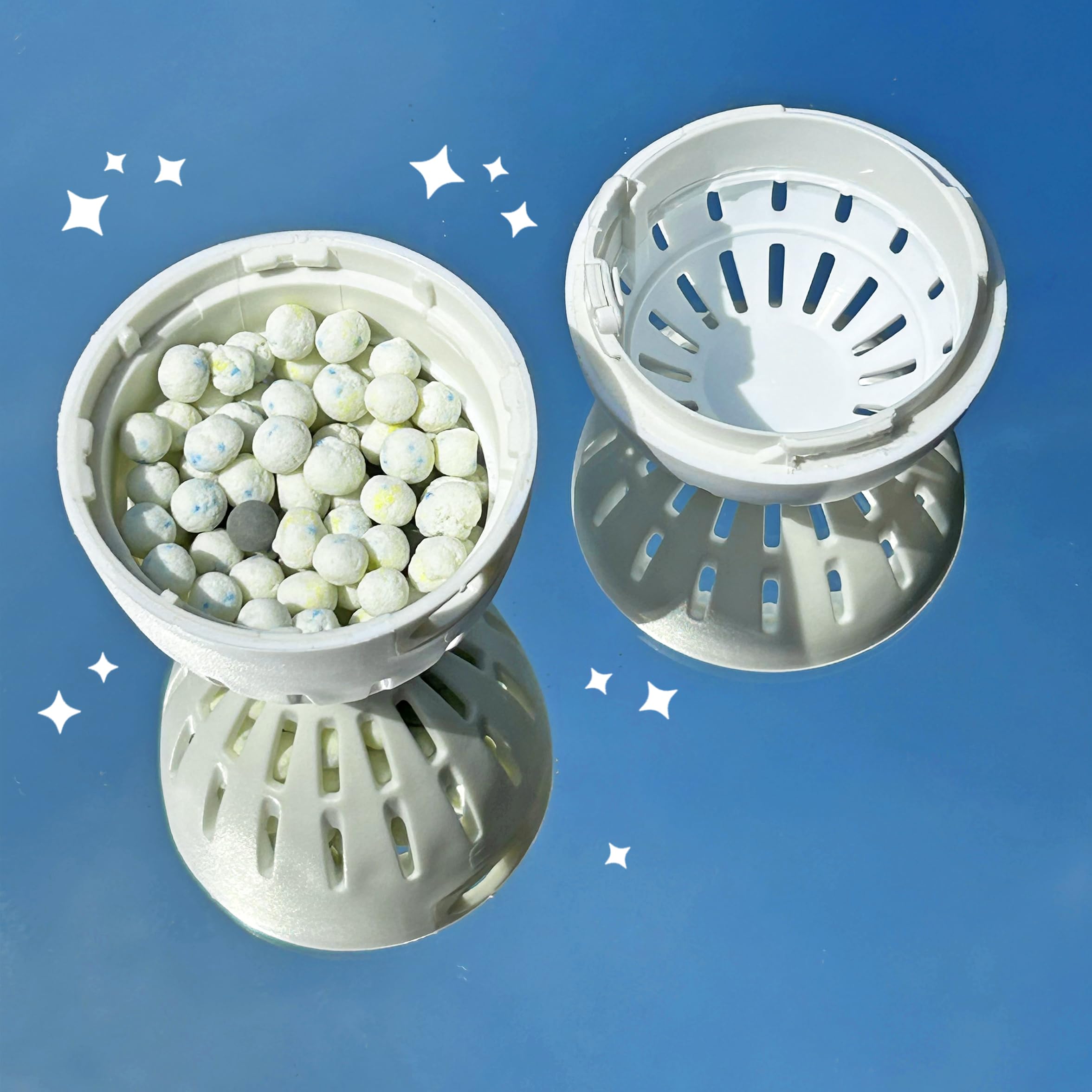 Ecoegg - Laundry Egg for Whites + Lights 4in1 Reusable Detergent Replacement 6