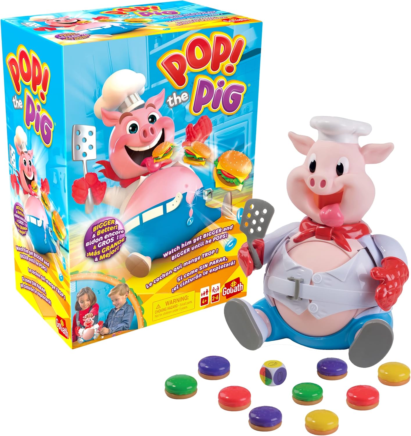 Goliath Games Pop The Pig: Even Bigger and Better! | Board Game for Kids 5