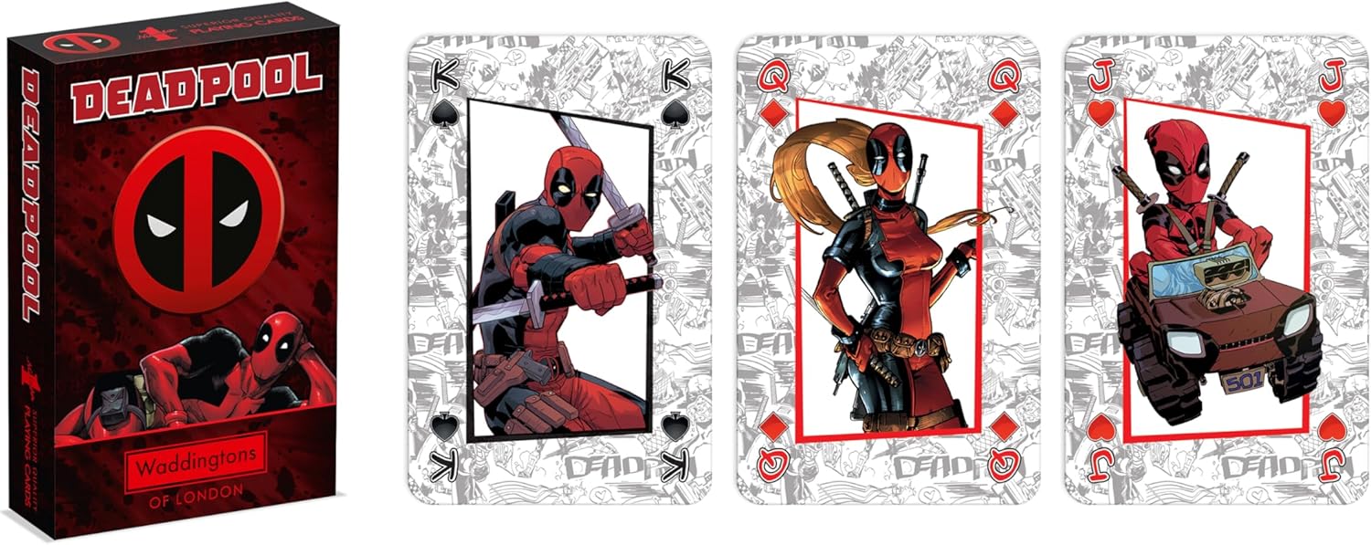 Waddingtons Number 1 Deadpool Playing Card Game – 54-Card Deck with Lady Deadpool, Kidpool & Dogpool 9