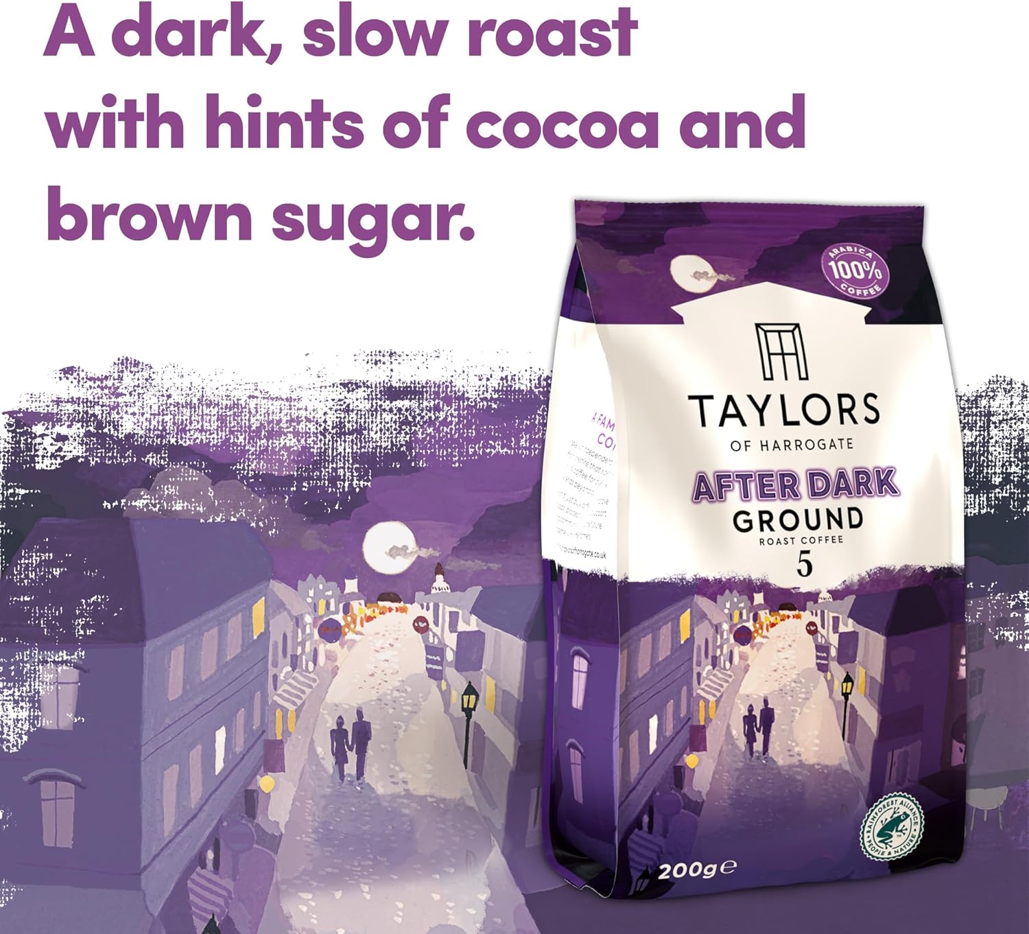 Taylors of Harrogate After Dark Ground Coffee, 200g (Pack of 6 - Total 1.2kg) 6