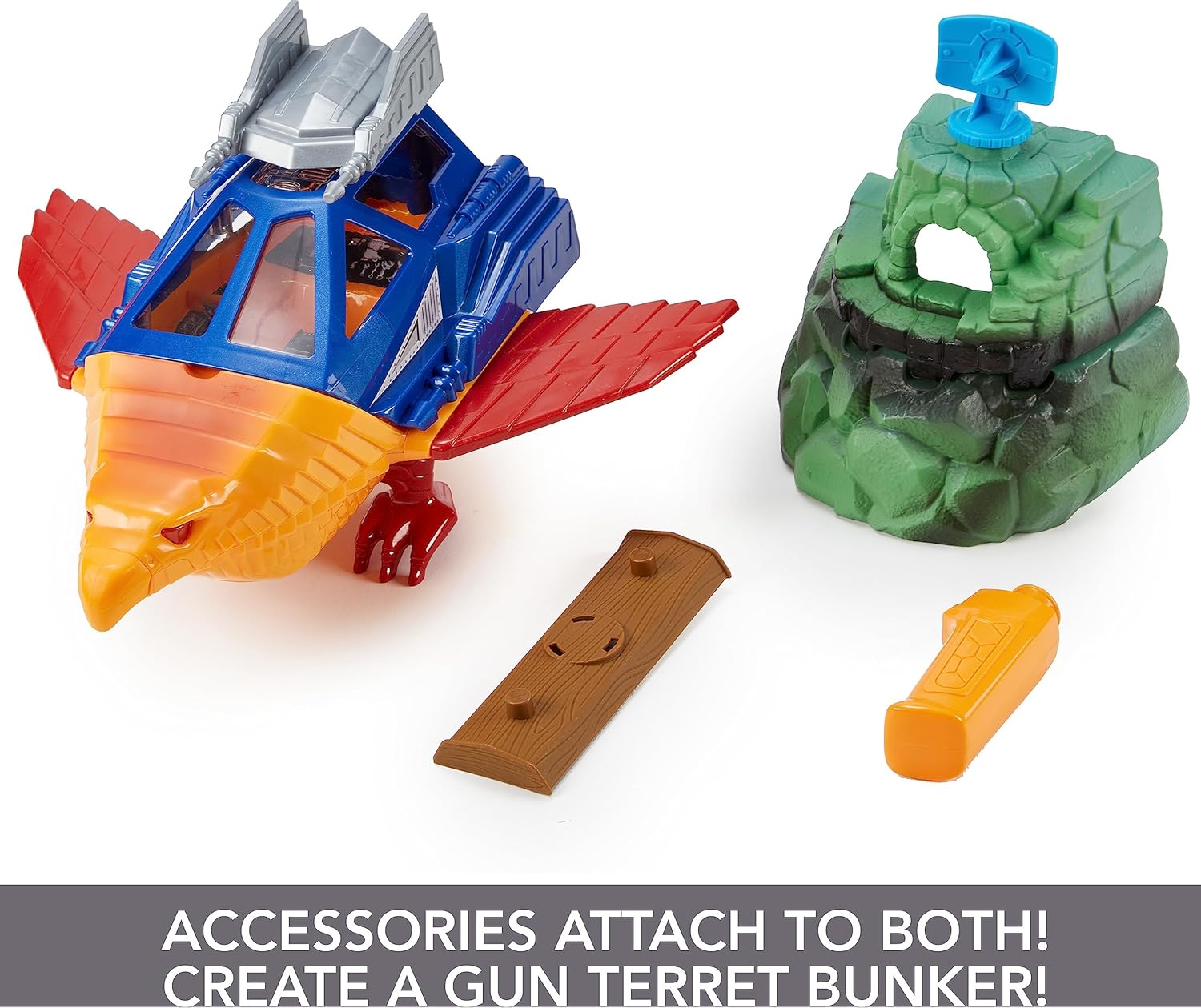 Masters of the Universe Origins Talon Fighter and Point Dread - 5.5-Inch Scale Vehicle and Outpost Playset for Ages 6+ 6