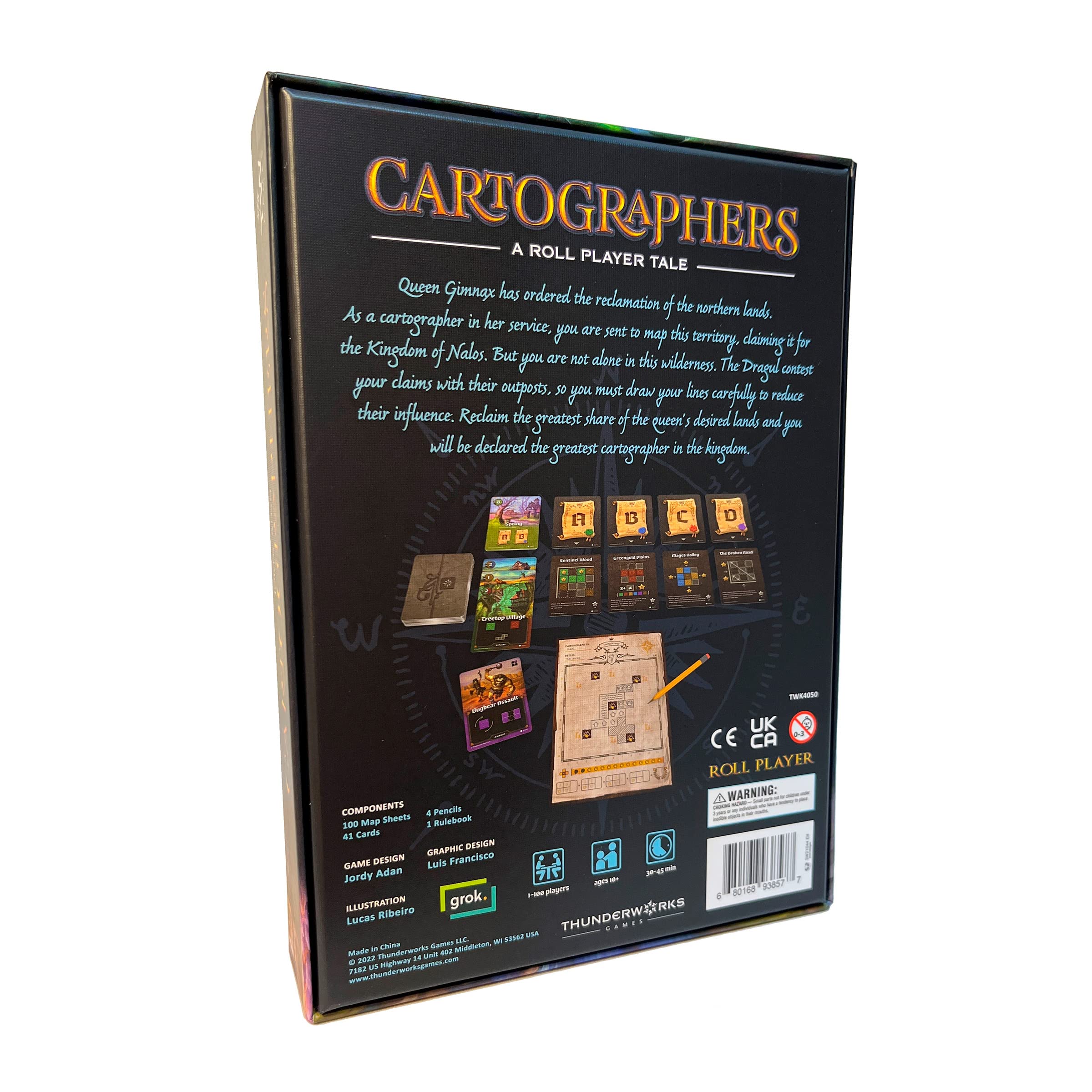Thunderworks Games Cartographers: A Roll Player Tale Board Game 9