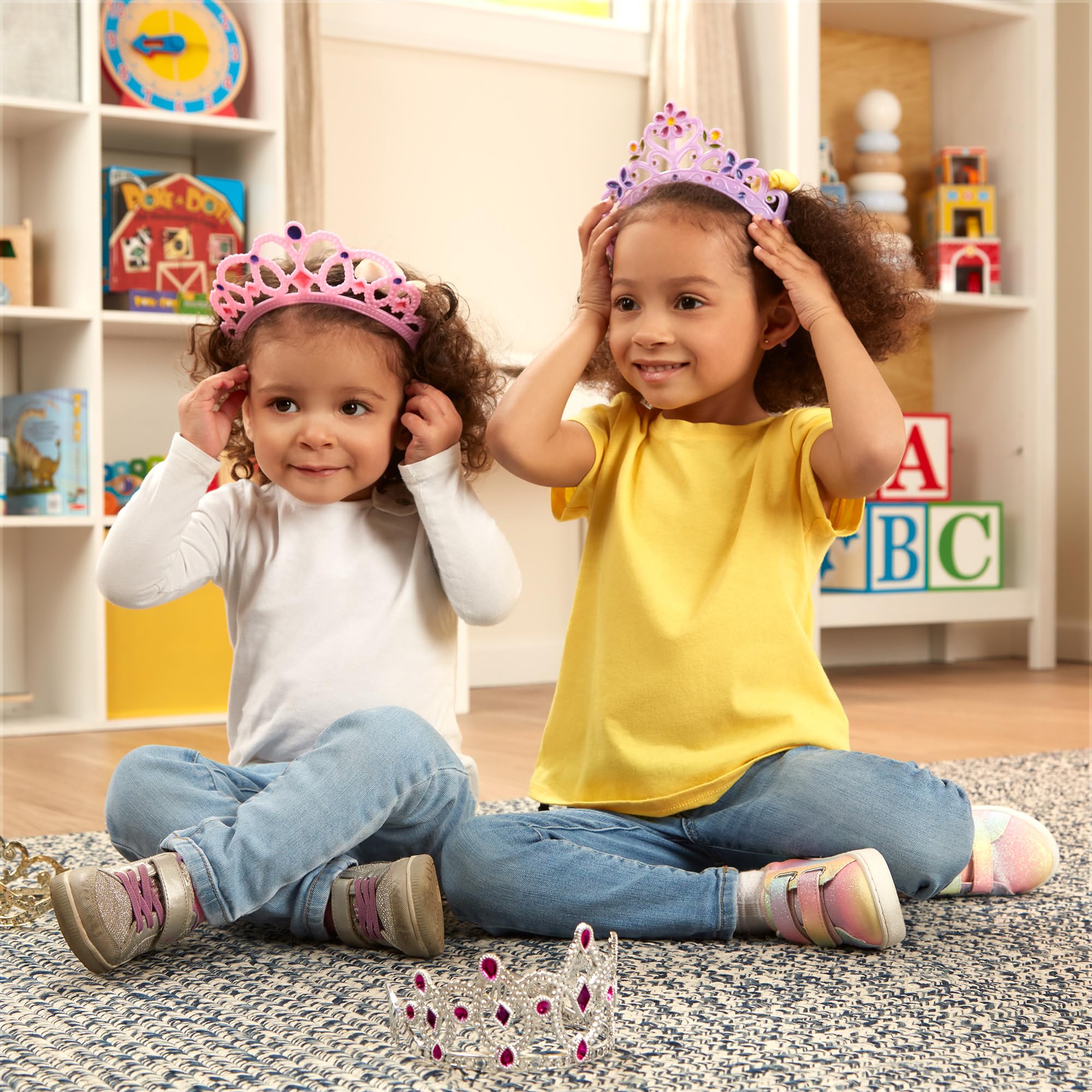 Melissa & Doug Dress-Up Tiaras Role Play Collection - 4-Pack Pretend Play Set for Kids 3-6 18