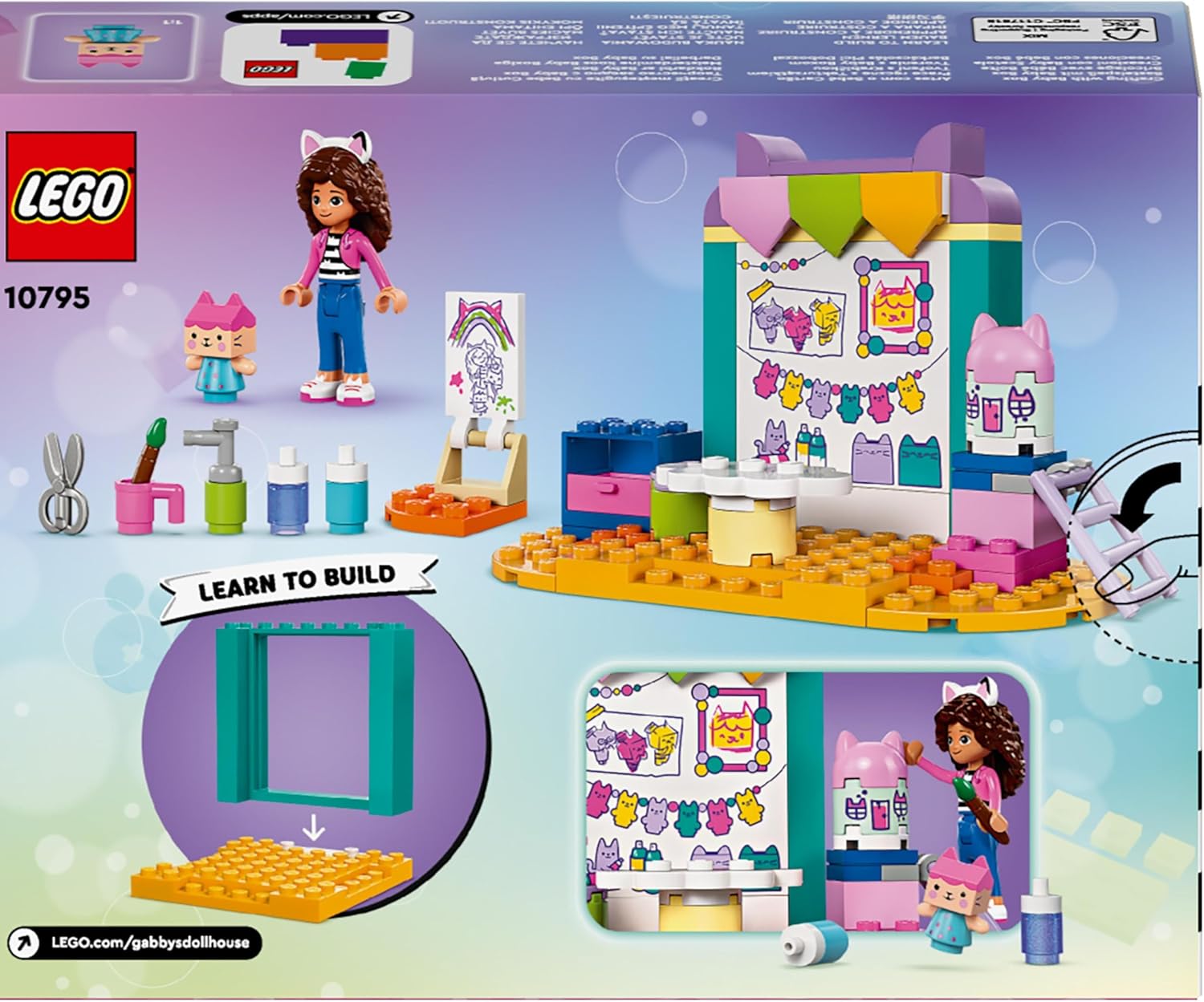 LEGO Gabby’s Dollhouse Crafting with Baby Box Building Set for Kids 4+ 4