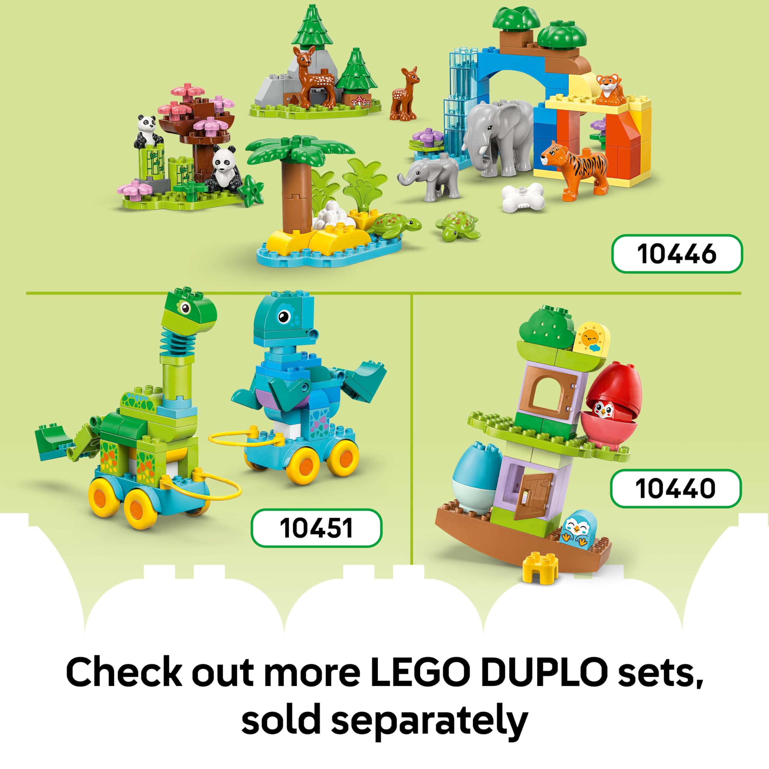 LEGO DUPLO Town 10448 3in1 Animals on Wheels Building Set | Ages 2+ 8