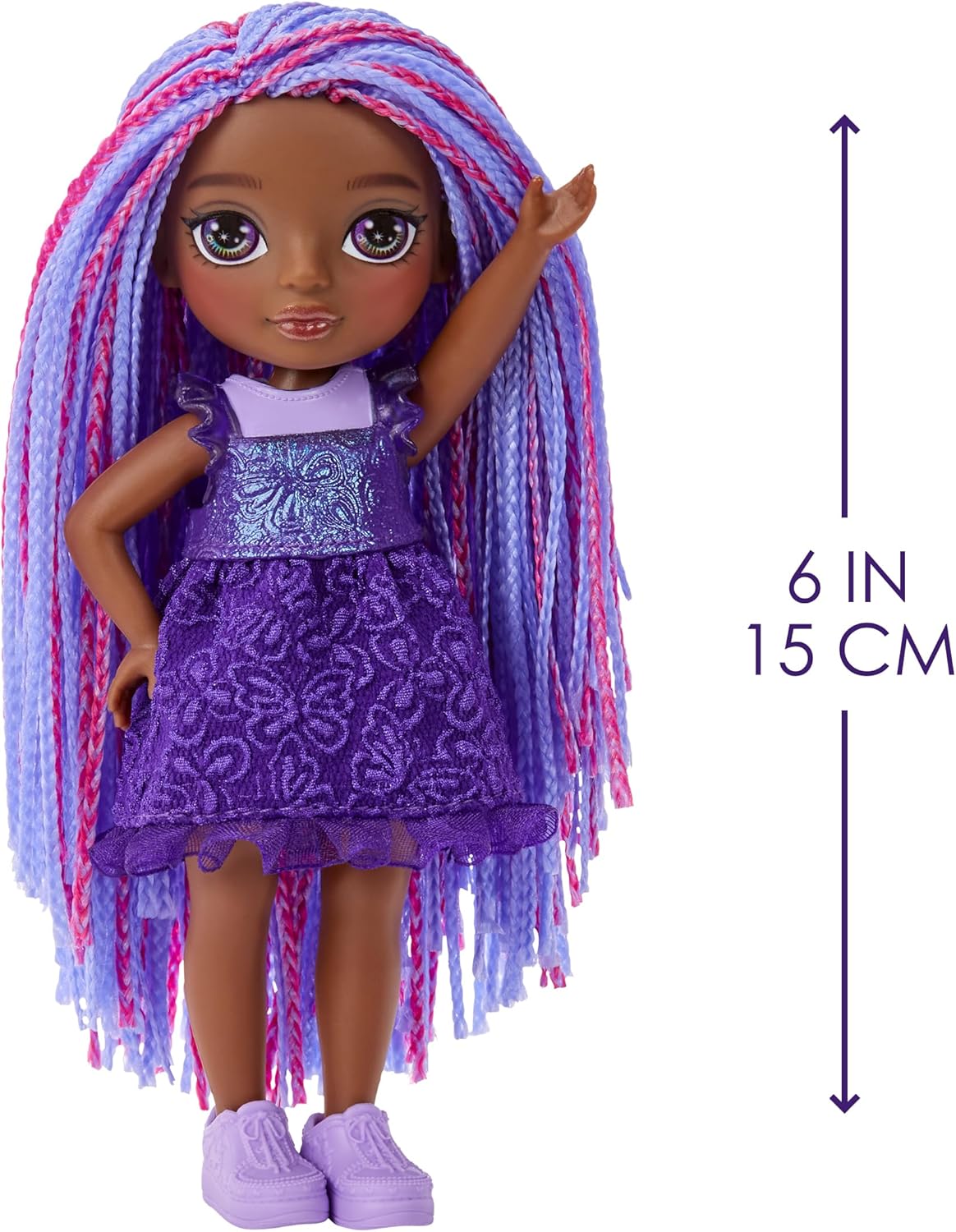 Rainbow High Littles - Indigo Bailey - 14 cm Posable Fashion Doll with Magical Fox 4