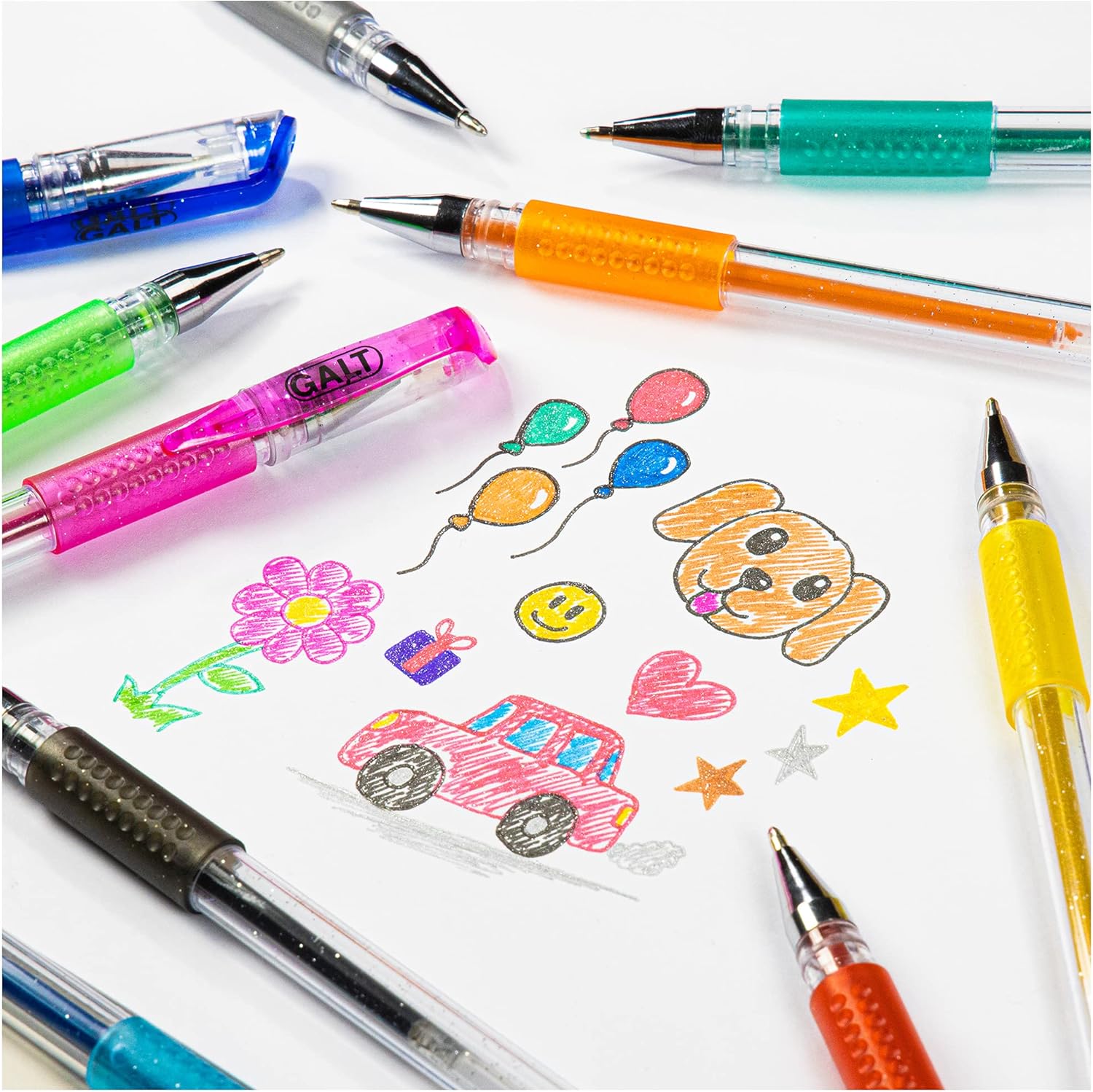 Galt Toys 12 Glitter Gel Pens - Smooth-Flowing Scented Pens for Kids Ages 6+ 5