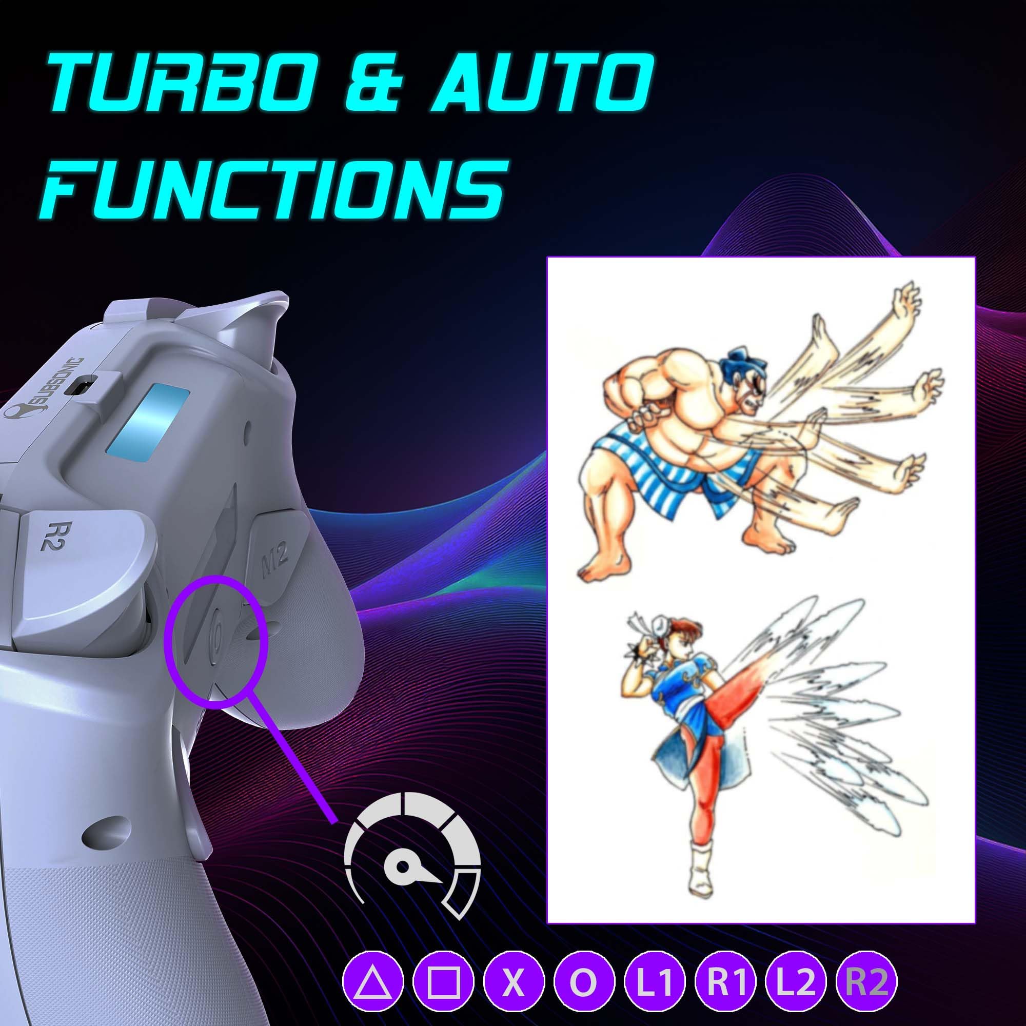 Subsonic – Wireless PS5/PC Controller with Programmable Paddles, RGB LEDs & Turbo Function 17