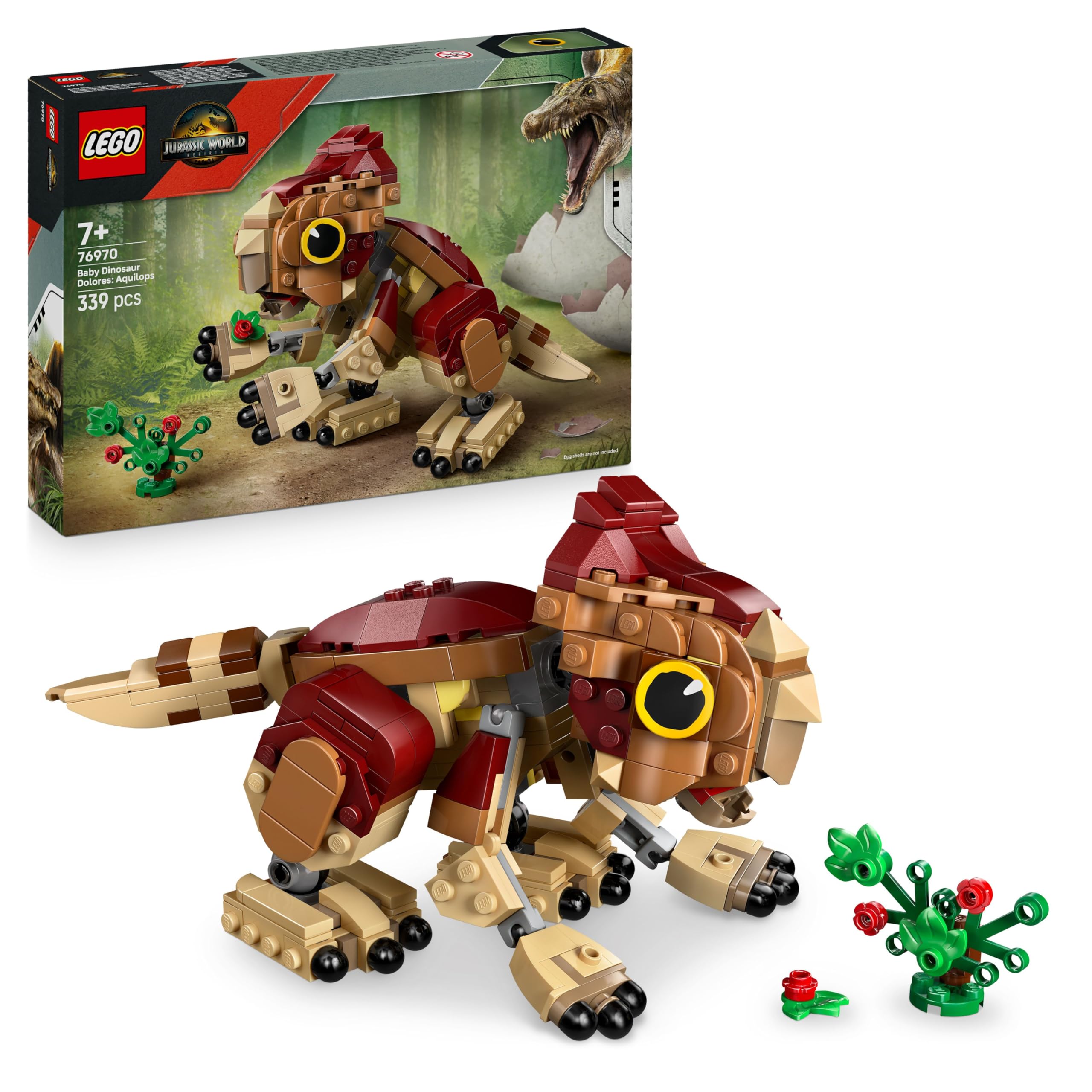 LEGO Jurassic World Baby Dinosaur Dolores: Aquilops - Building Playset for 7+