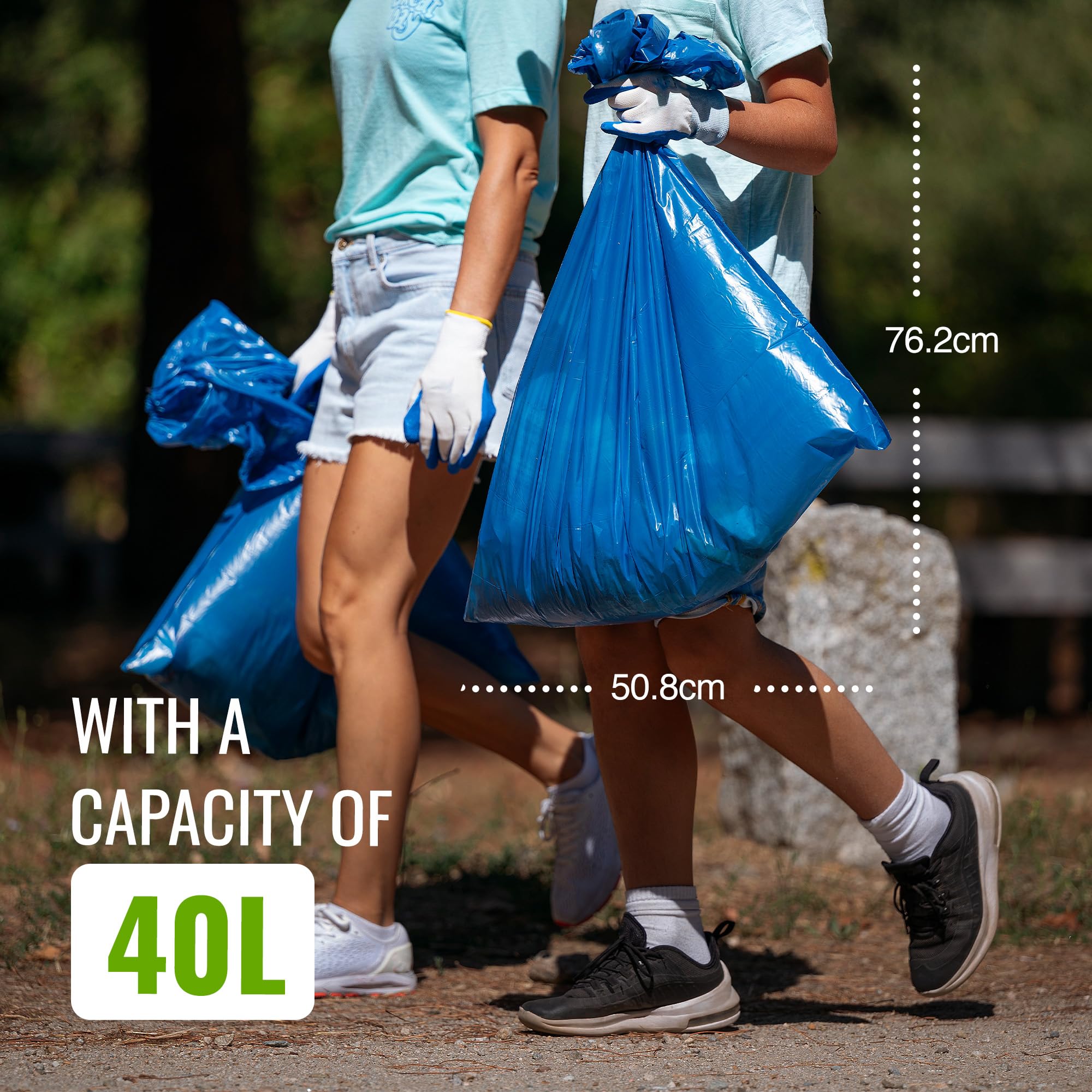 EcoBag 20 Super Strong Heavy Duty Rubble Sacks 40L - Blue (ECO20RB) 7