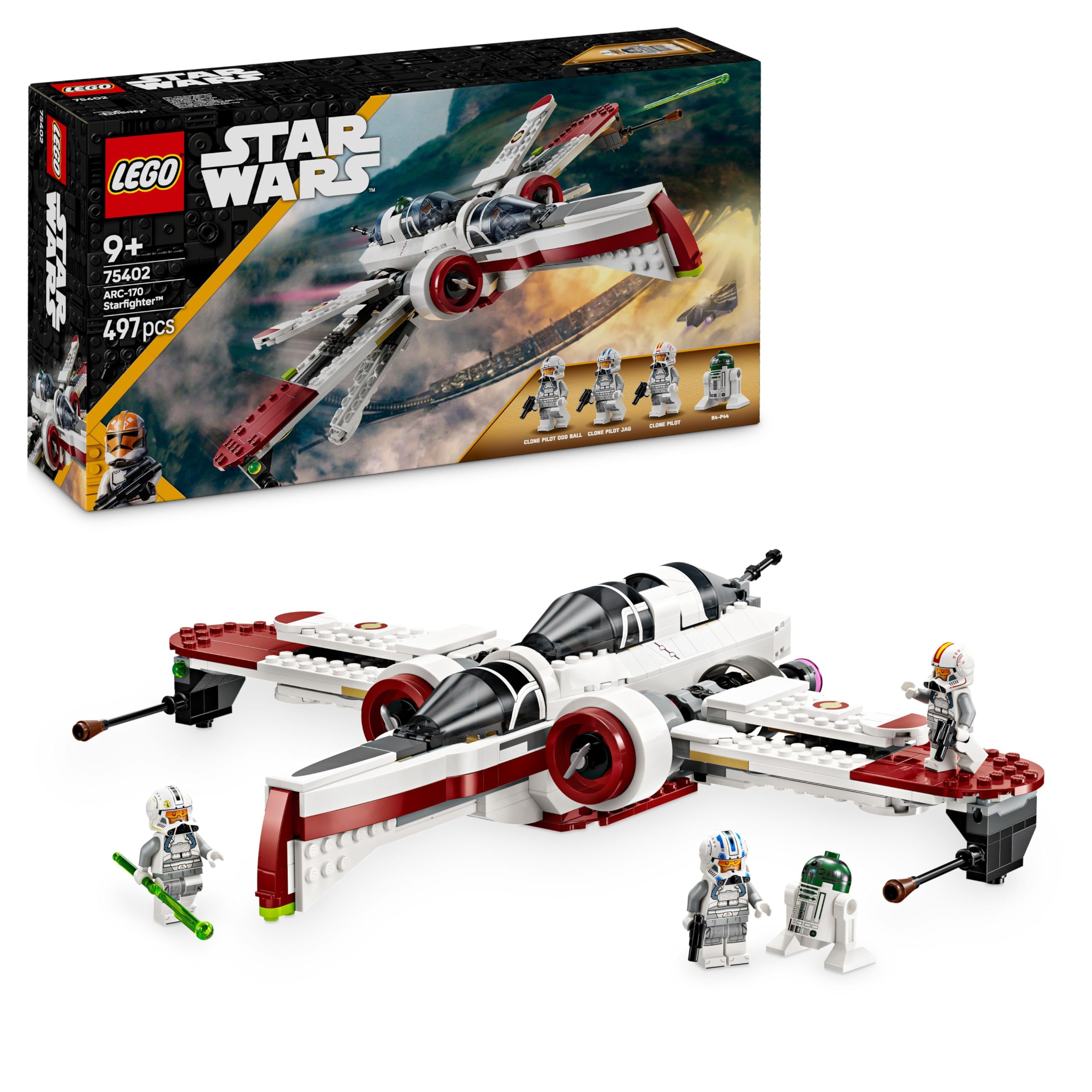 LEGO Star Wars ARC-170 Starfighter Building Set 75402 | Ages 9+
