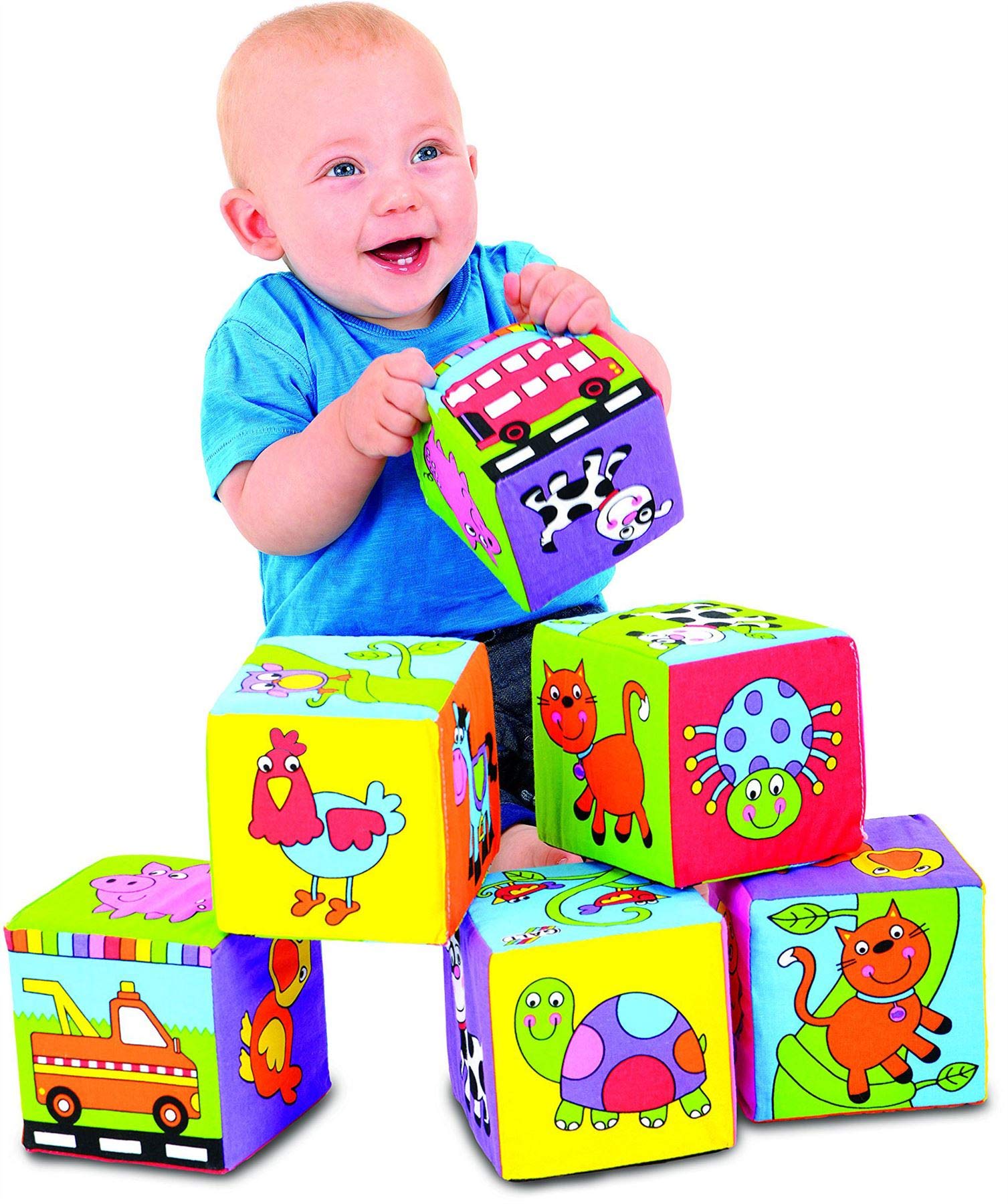 Galt Soft Blocks - Educational Stacking Toy for Babies 6 Months+ 8