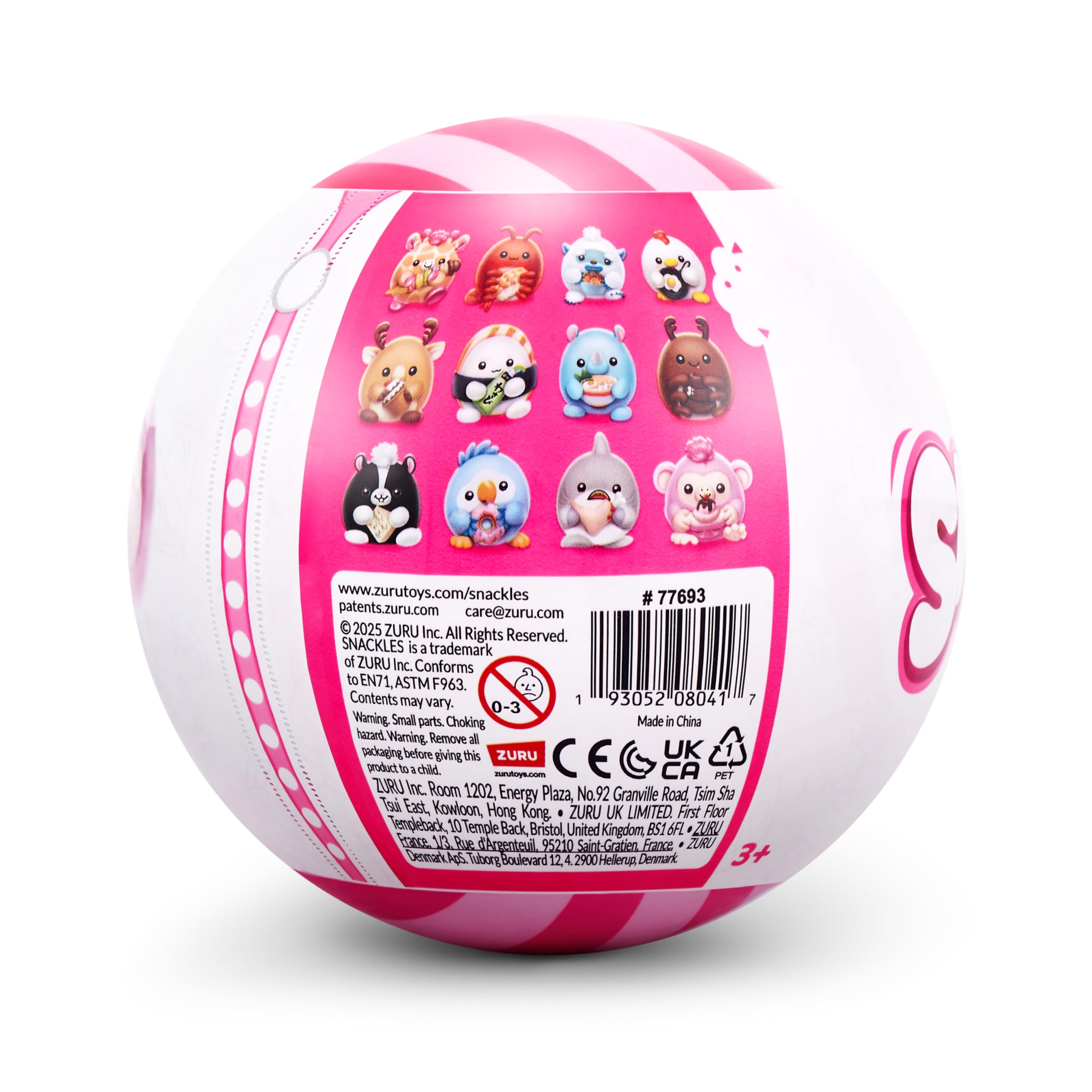 Snackles Non-Licensed Series 1 - 5-inch Super-Soft Plush Collectible with Snack Accessory 5