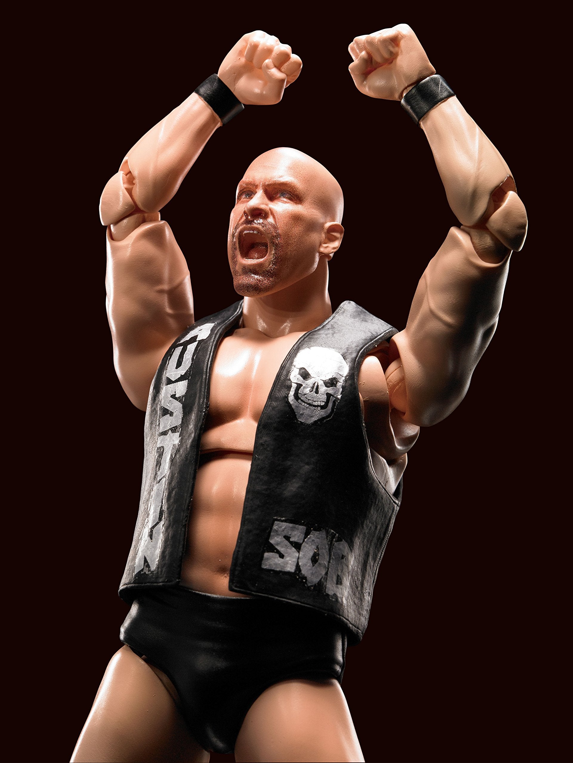 Tamashii Nations WWE Stone Cold Steve Austin SHFiguarts Actionfigur – vollbewegliches Sammlerstück für Kinder ab 14 Jahren 3
