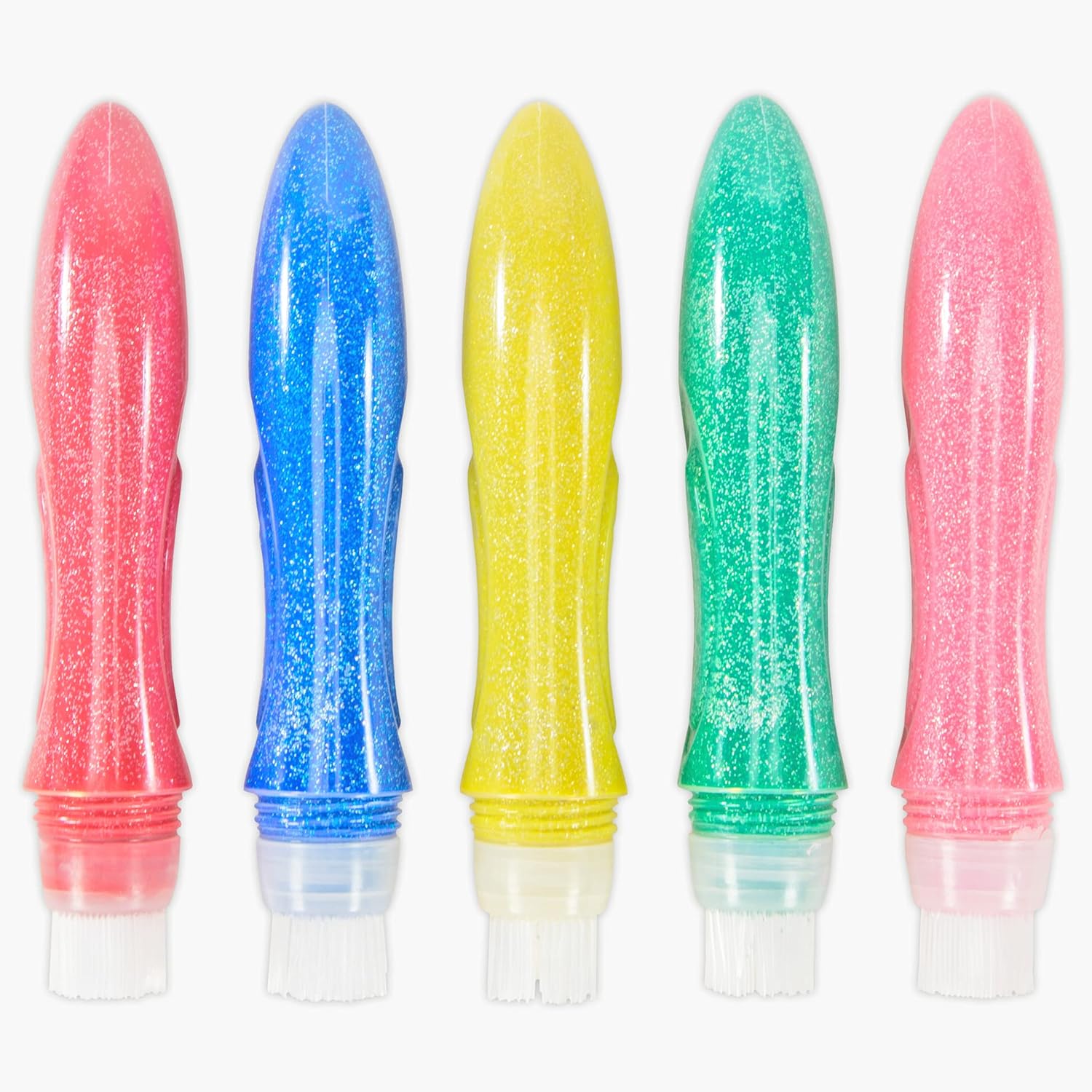 Galt Squeeze 'n Brush - 5 Glitter Colours Fine Tip Paint Pen Set for Kids 4