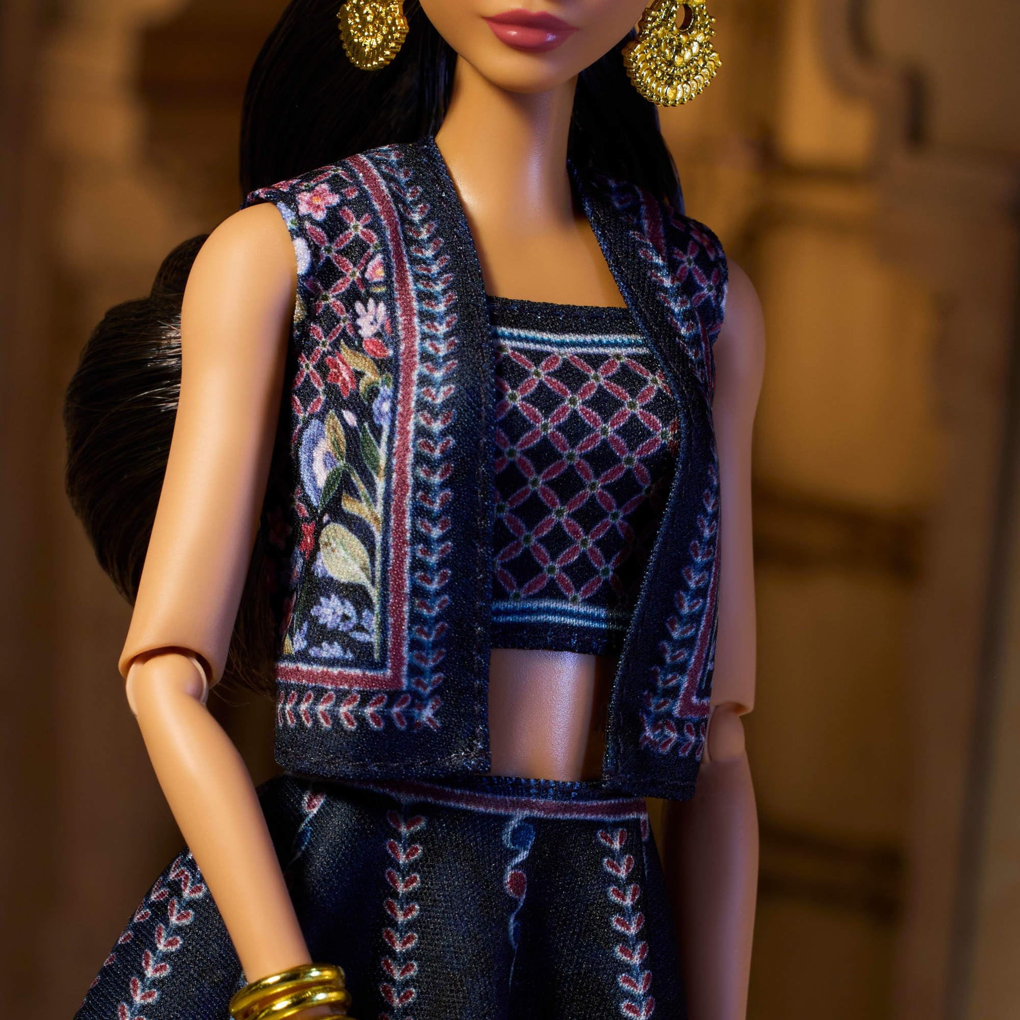 Barbie Diwali Doll by Anita Dongre - Festival of Lights Lehenga Look, Ages 6+ 5